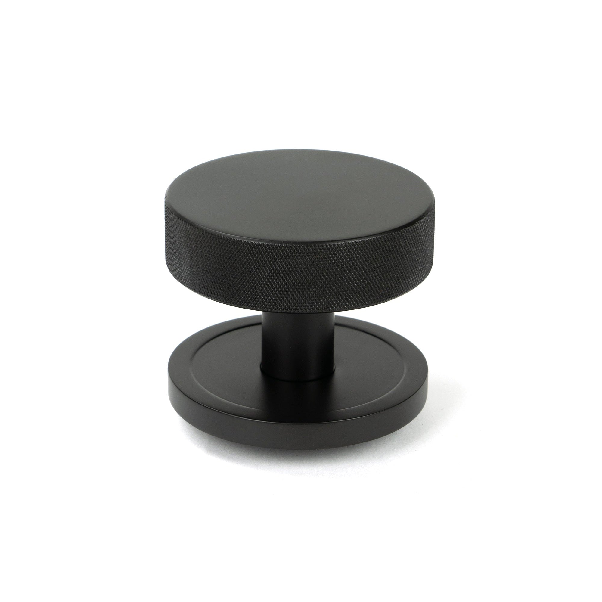 Aged Bronze Brompton Centre Door Knob (Plain) | From The Anvil-Centre Door Knobs-Yester Home