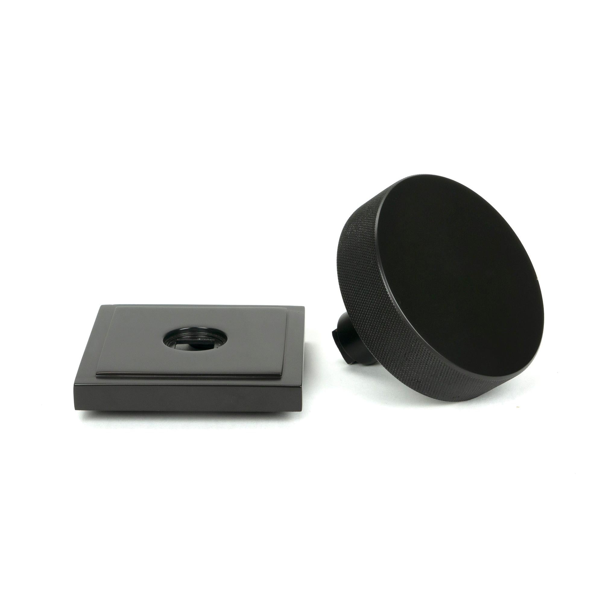 Aged Bronze Brompton Centre Door Knob (Square) | From The Anvil - Centre Door Knobs - From The Anvil - Yester Home