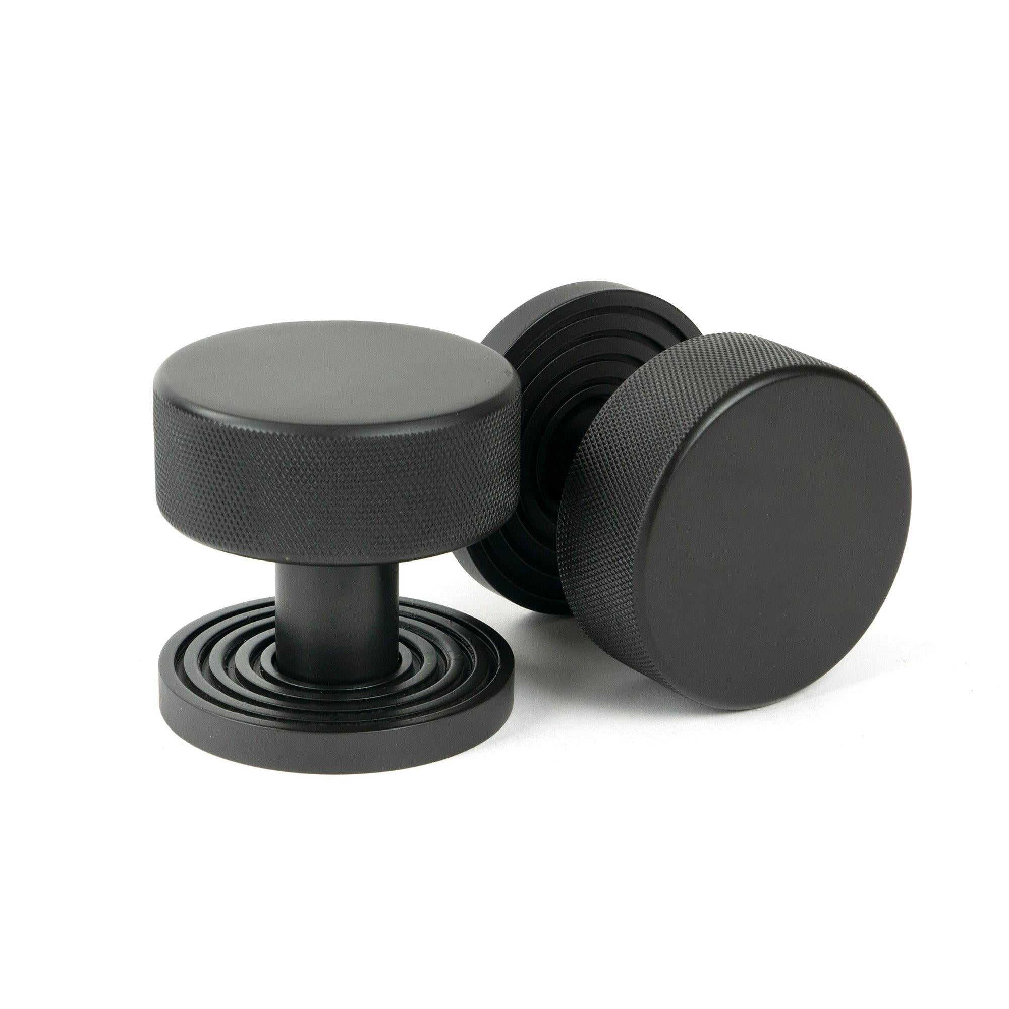 Aged Bronze Brompton Mortice/Rim Knob Set (Beehive) | From The Anvil - Mortice Knobs - From The Anvil - Yester Home