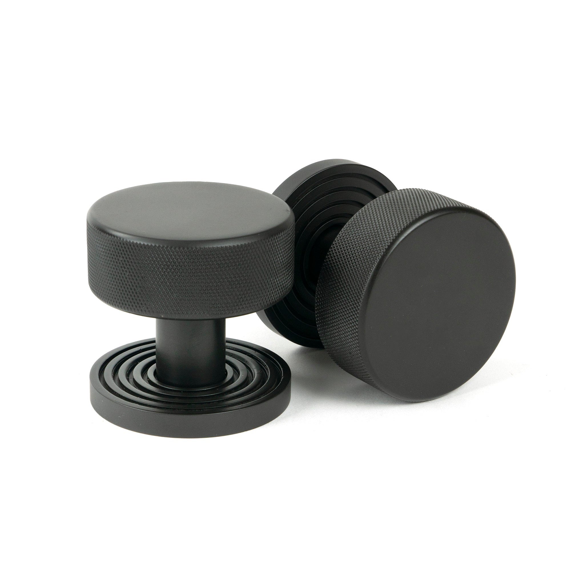 Aged Bronze Brompton Mortice/Rim Knob Set (Beehive) | From The Anvil-Mortice Knobs-Yester Home