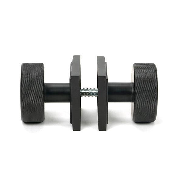 Aged Bronze Brompton Mortice/Rim Knob Set (Square) | From The Anvil-Mortice Knobs-Yester Home