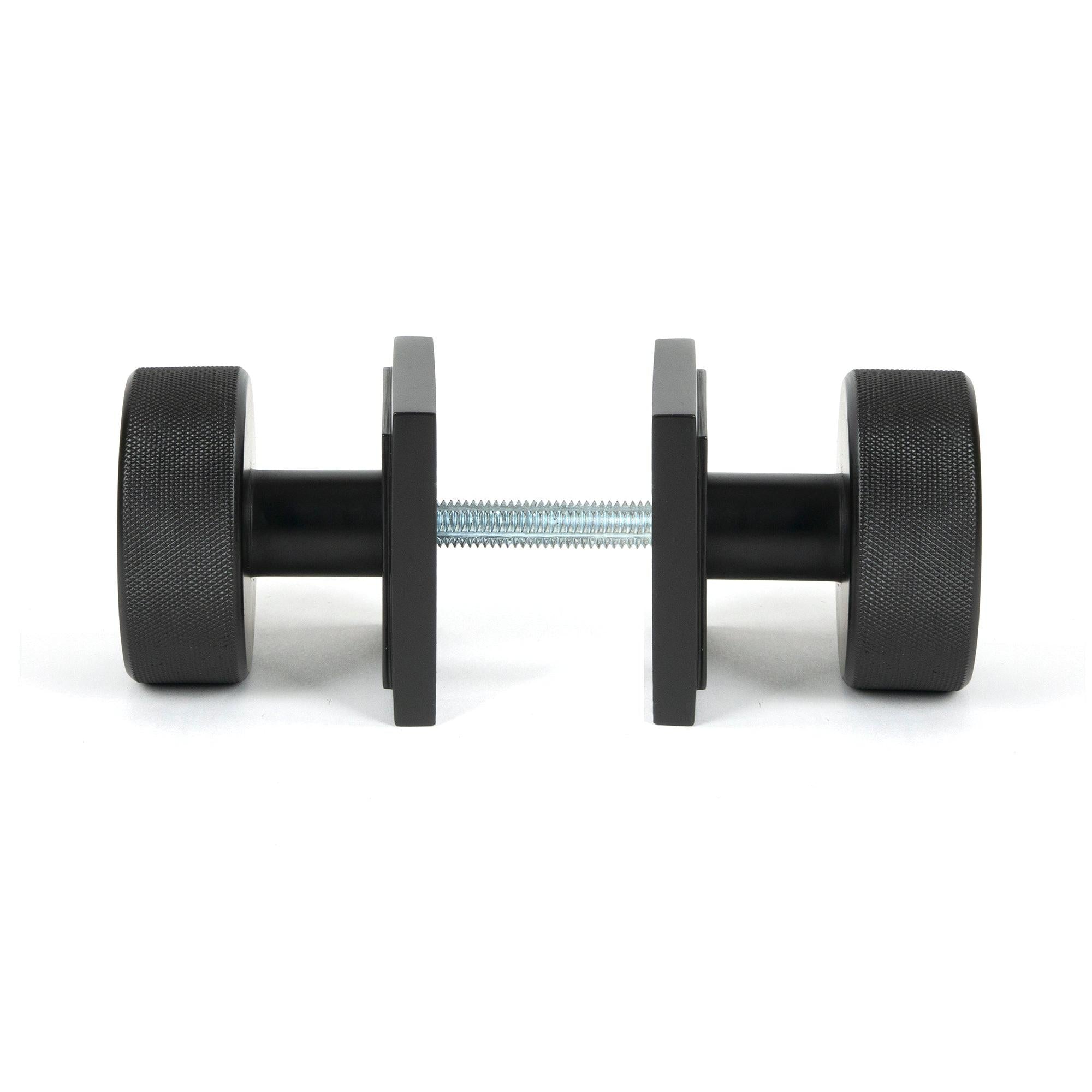 Aged Bronze Brompton Mortice/Rim Knob Set (Square) | From The Anvil - Mortice Knobs - From The Anvil - Yester Home