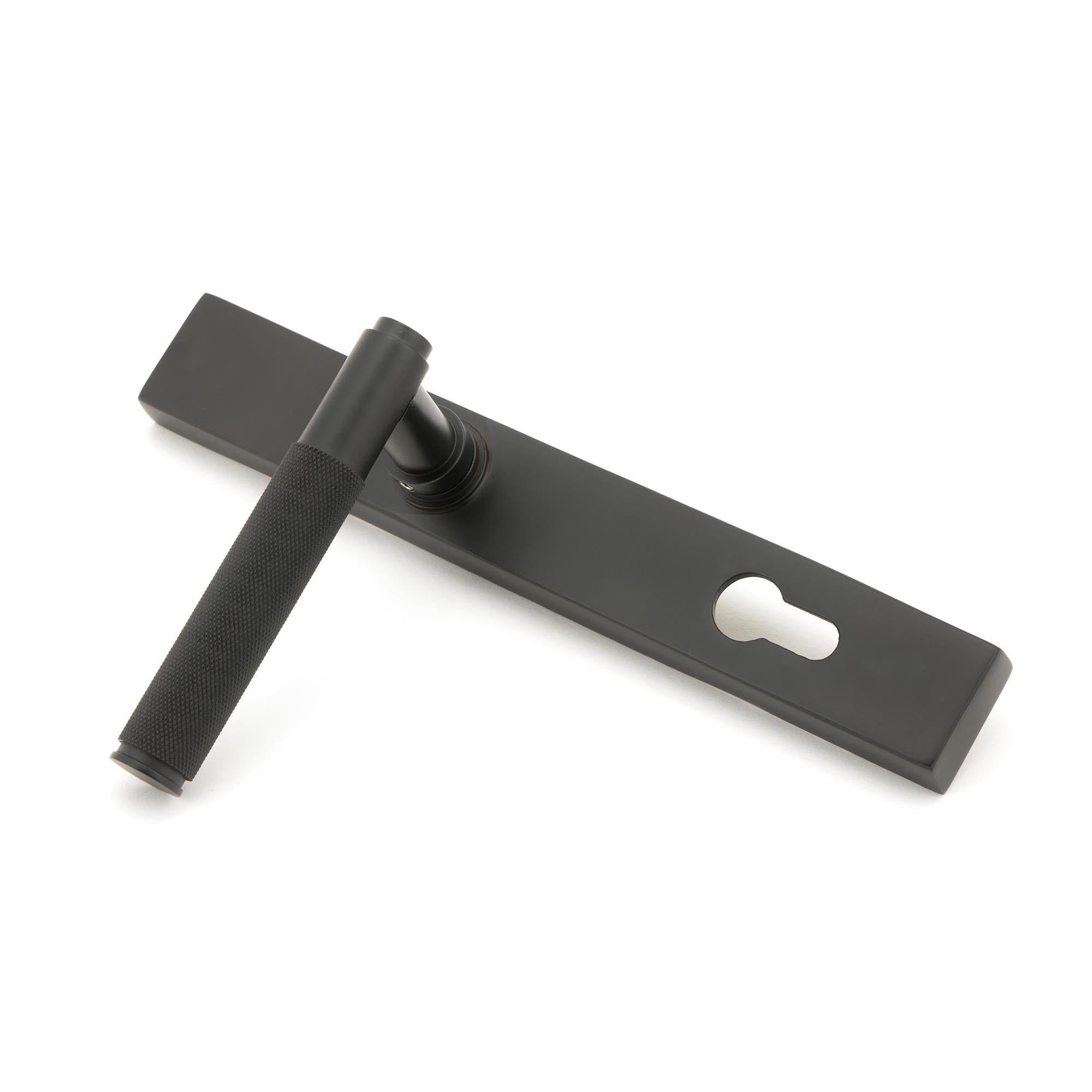 Aged Bronze Brompton Slimline Lever Espag. Lock Set | From The Anvil - Espagnolette - From The Anvil - Yester Home