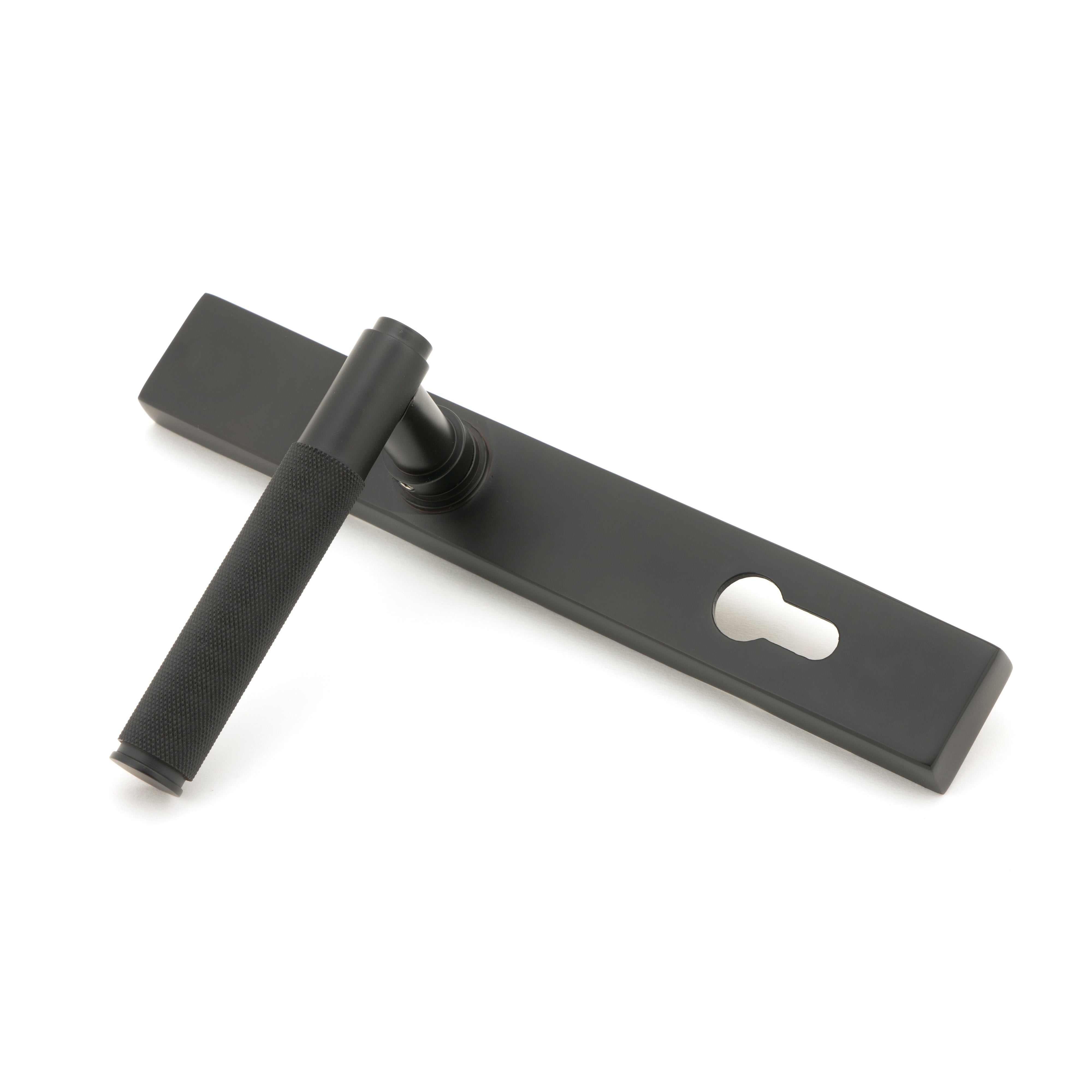 Aged Bronze Brompton Slimline Lever Espag. Lock Set | From The Anvil-Espagnolette-Yester Home