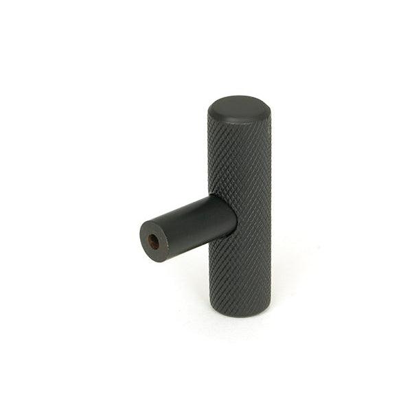 Aged Bronze Brompton T-Bar | From The Anvil-Cabinet Knobs-Yester Home