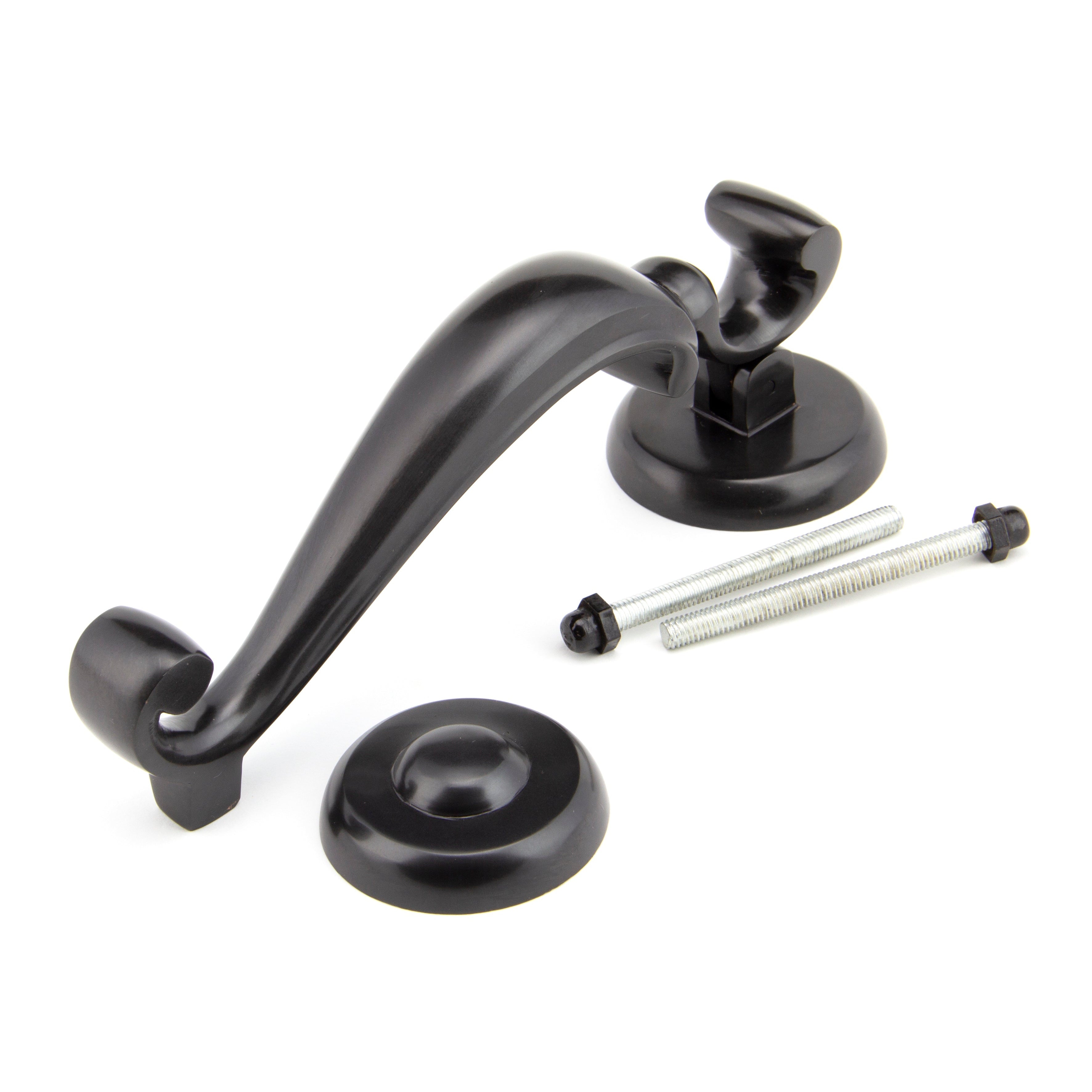 Aged Bronze Doctors Door Knocker | From The Anvil-Bolt-Through Door Knockers-Yester Home