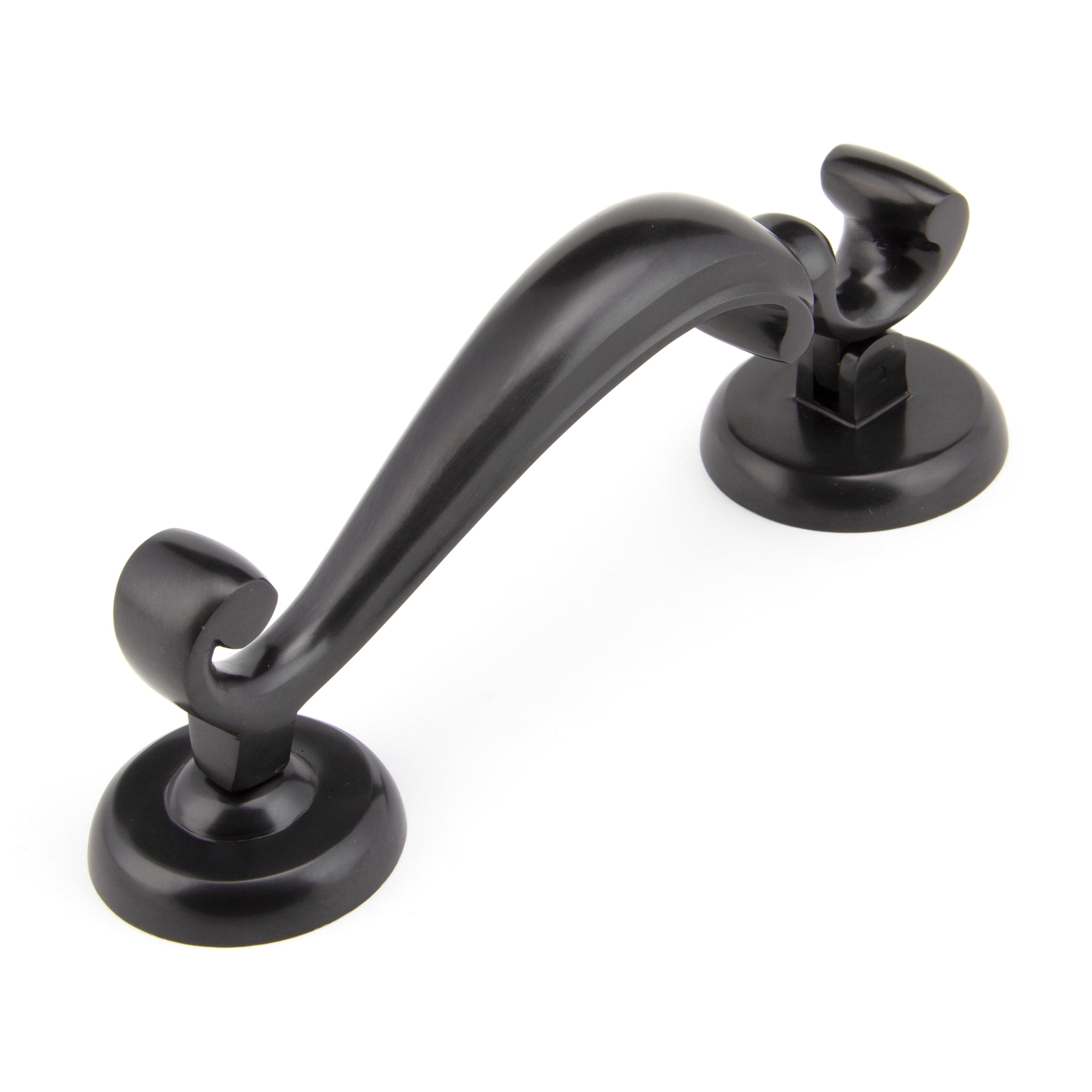 Aged Bronze Doctors Door Knocker | From The Anvil-Bolt-Through Door Knockers-Yester Home