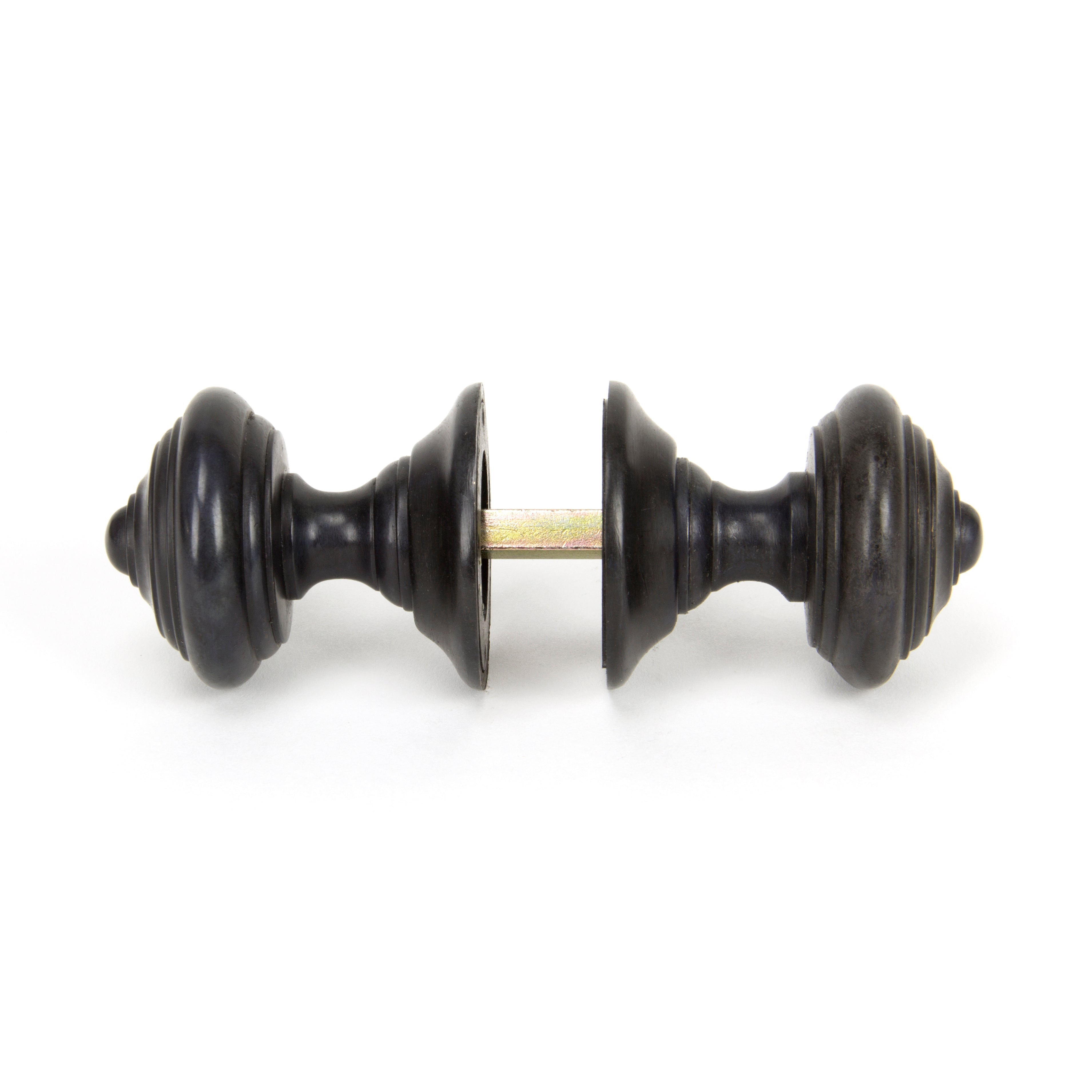 Aged Bronze Elmore Concealed Mortice Knob Set | From The Anvil-Mortice Knobs-Yester Home