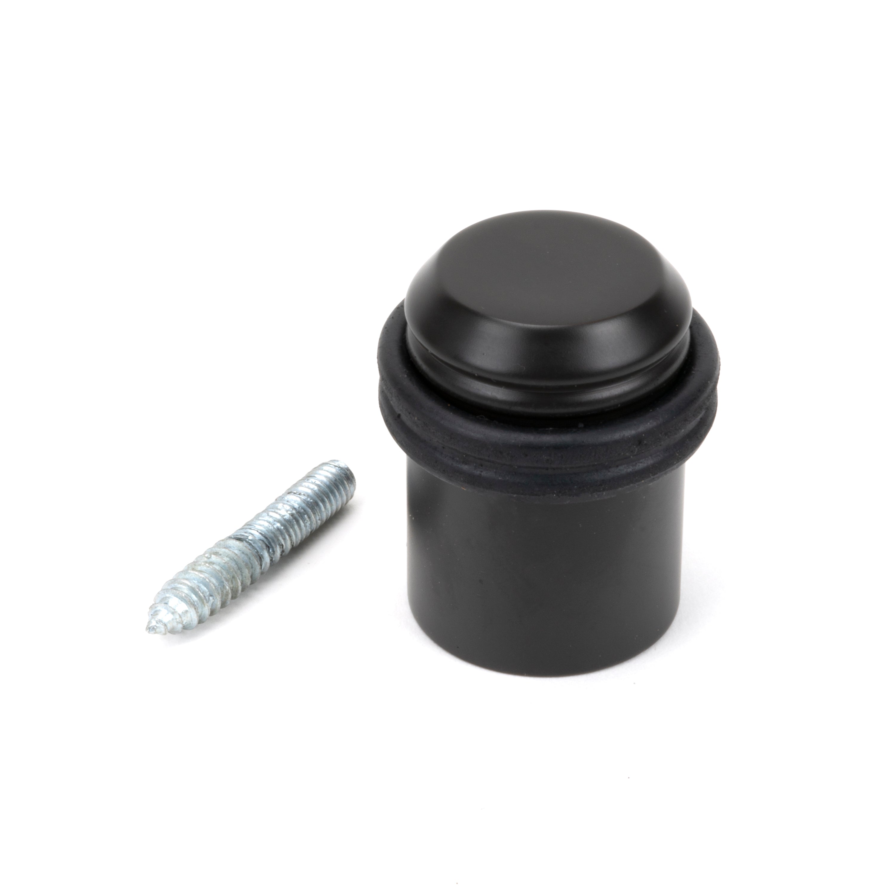 Aged Bronze Floor Mounted Door Stop | From The Anvil-Door Stops-Yester Home