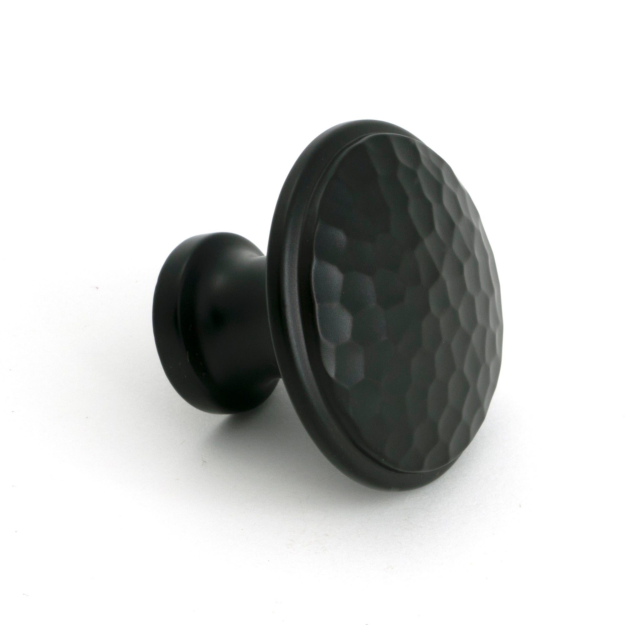 Aged Bronze Hammered Cabinet Knob - Large - Cabinet Knobs - From The Anvil - Yester Home