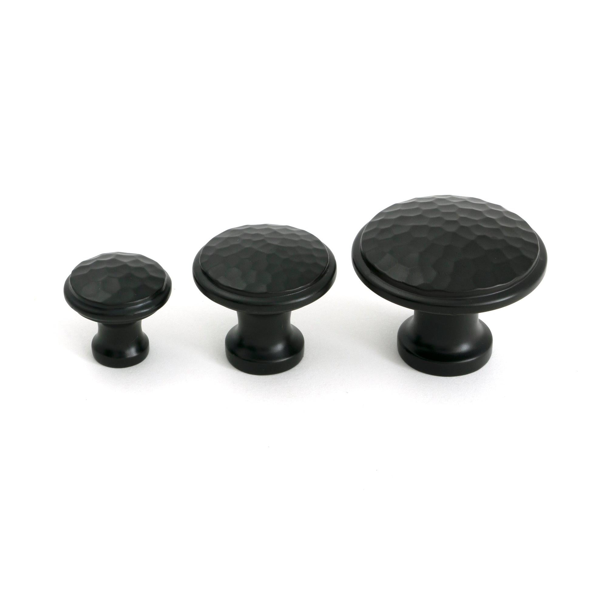 Aged Bronze Hammered Cabinet Knob - Large - Cabinet Knobs - From The Anvil - Yester Home