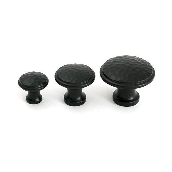 Aged Bronze Hammered Cabinet Knob - Medium - Cabinet Knobs - From The Anvil - Yester Home