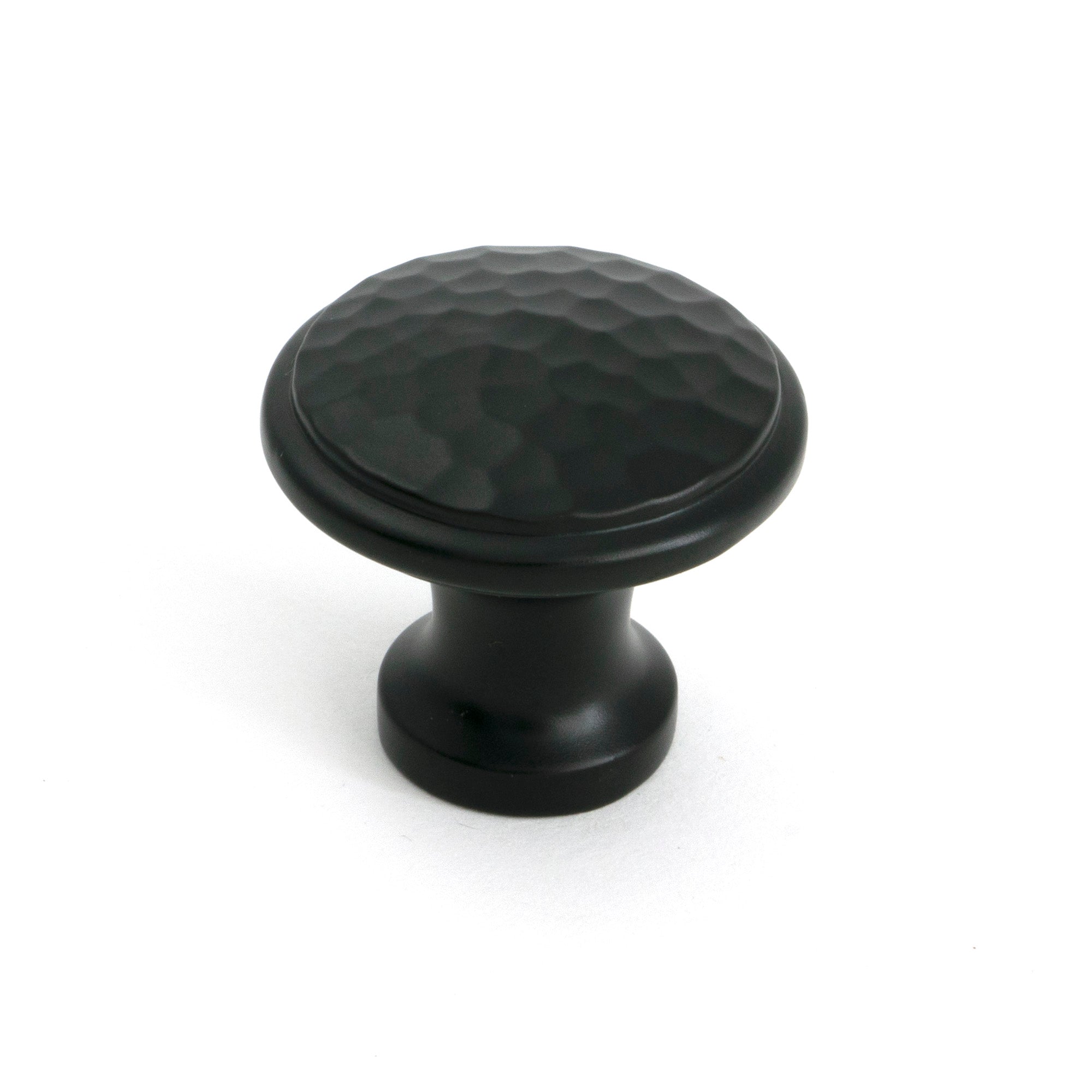 Aged Bronze Hammered Cabinet Knob - Medium - Cabinet Knobs - From The Anvil - Yester Home