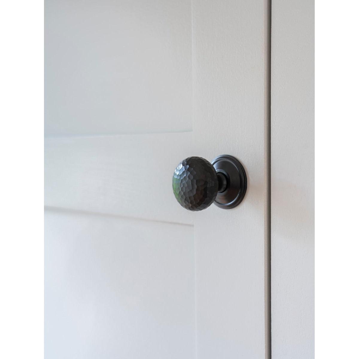 Aged Bronze Hammered Mushroom Cabinet Knob 38mm | From The Anvil-Cabinet Knobs-Yester Home