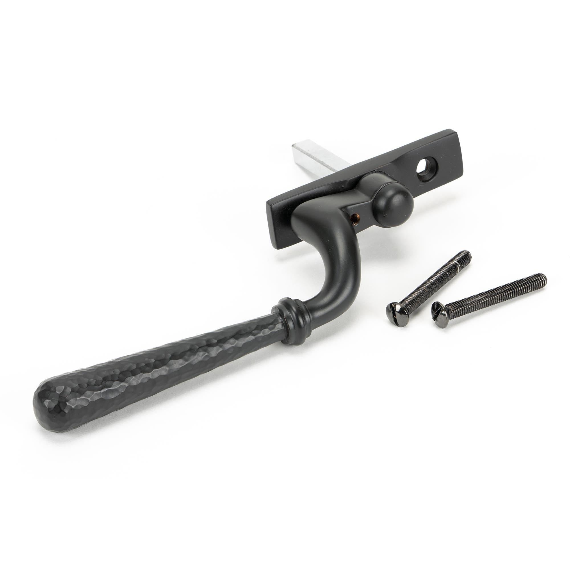 Aged Bronze Hammered Newbury Espag - RH | From The Anvil - Espag. Fasteners - From The Anvil - Yester Home