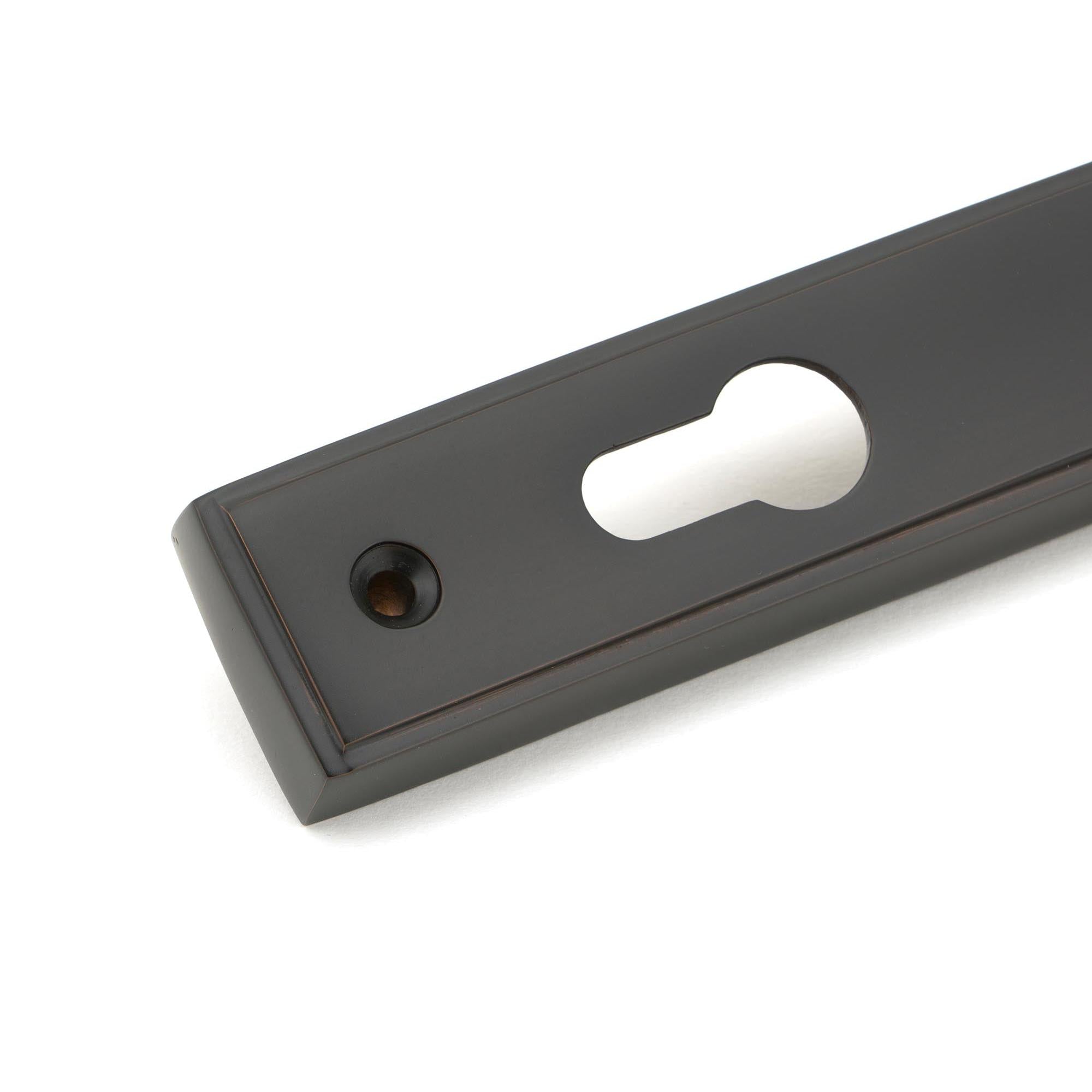 Aged Bronze Hammered Newbury Slimline Espag. Lock Set | From The Anvil - Espagnolette - From The Anvil - Yester Home