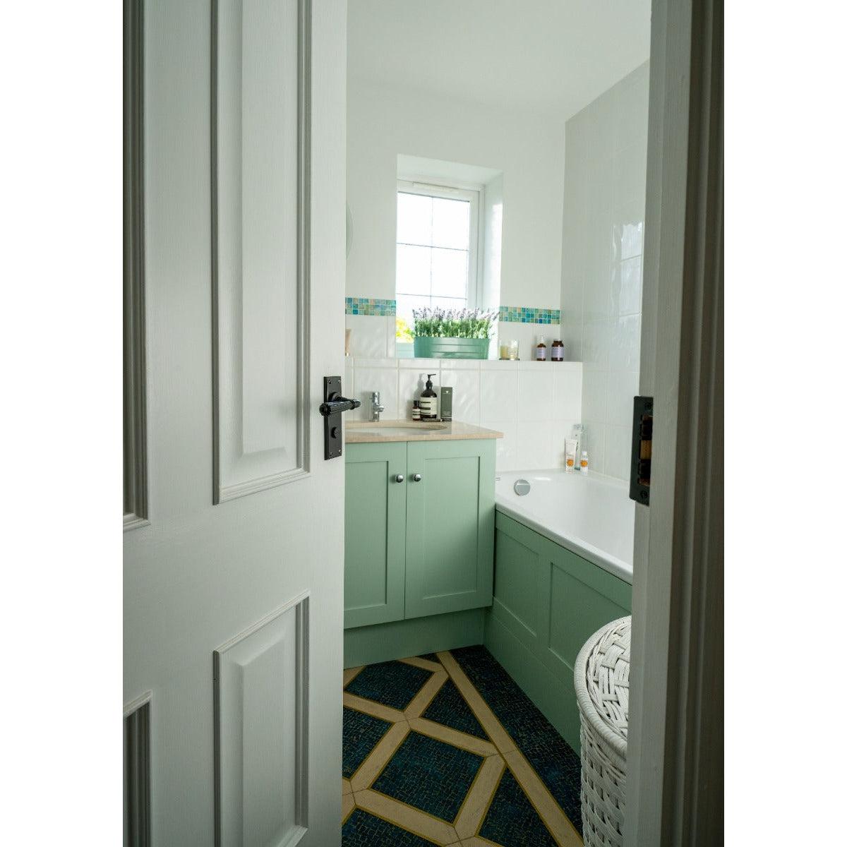 Aged Bronze Hinton Lever Bathroom Set | From The Anvil-Lever Bathroom-Yester Home