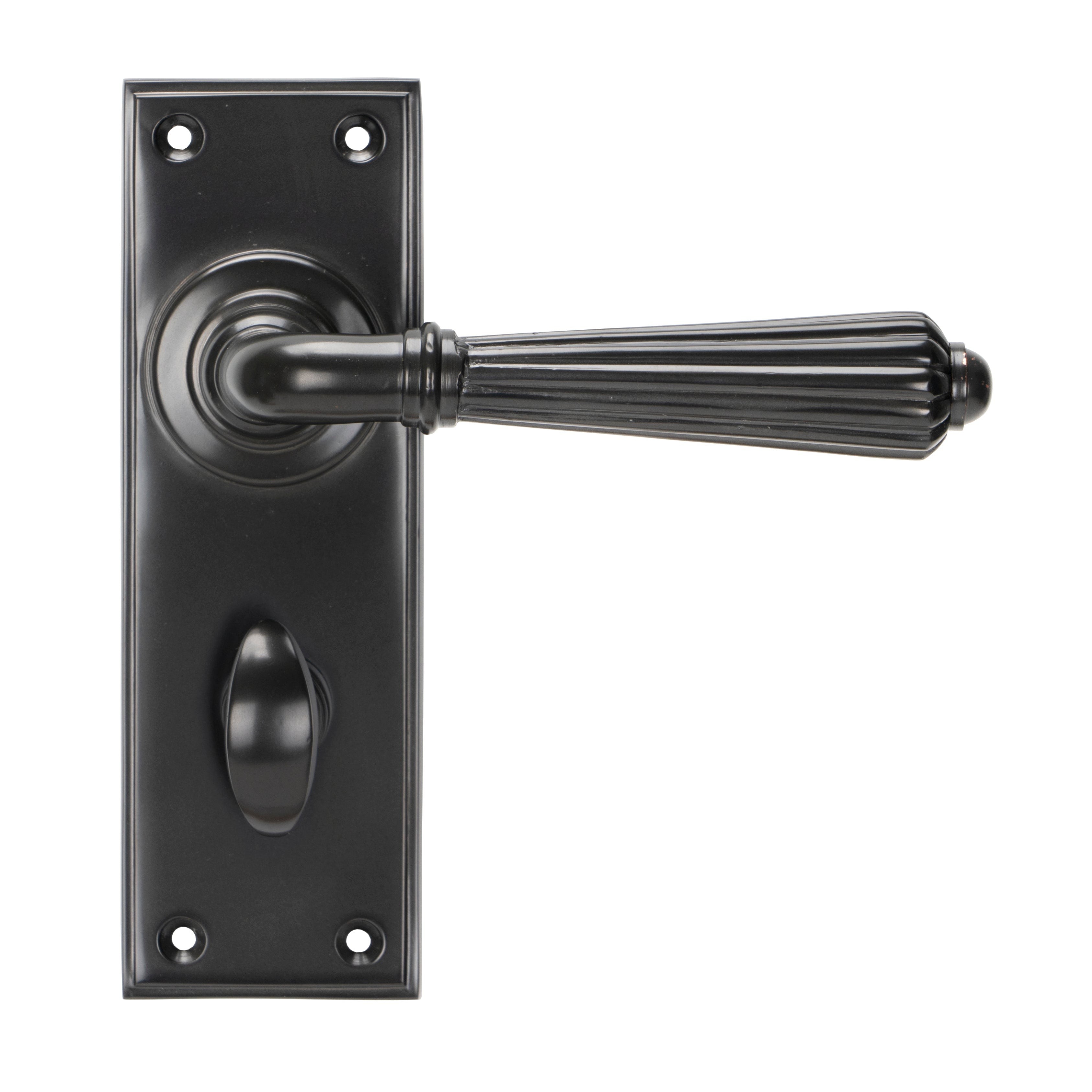 Aged Bronze Hinton Lever Bathroom Set | From The Anvil-Lever Bathroom-Yester Home