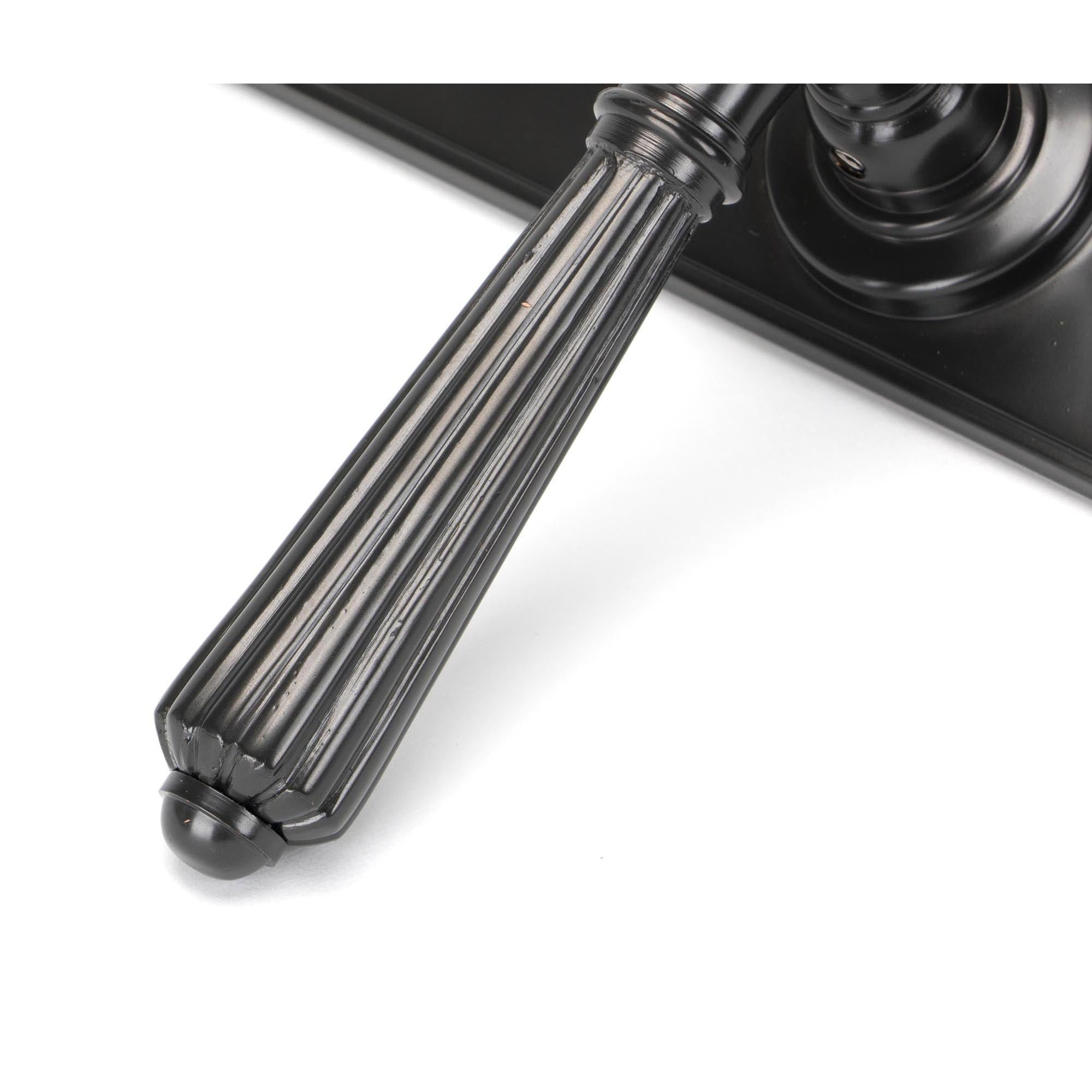 Aged Bronze Hinton Lever Latch Set | From The Anvil - Lever Latch - From The Anvil - Yester Home