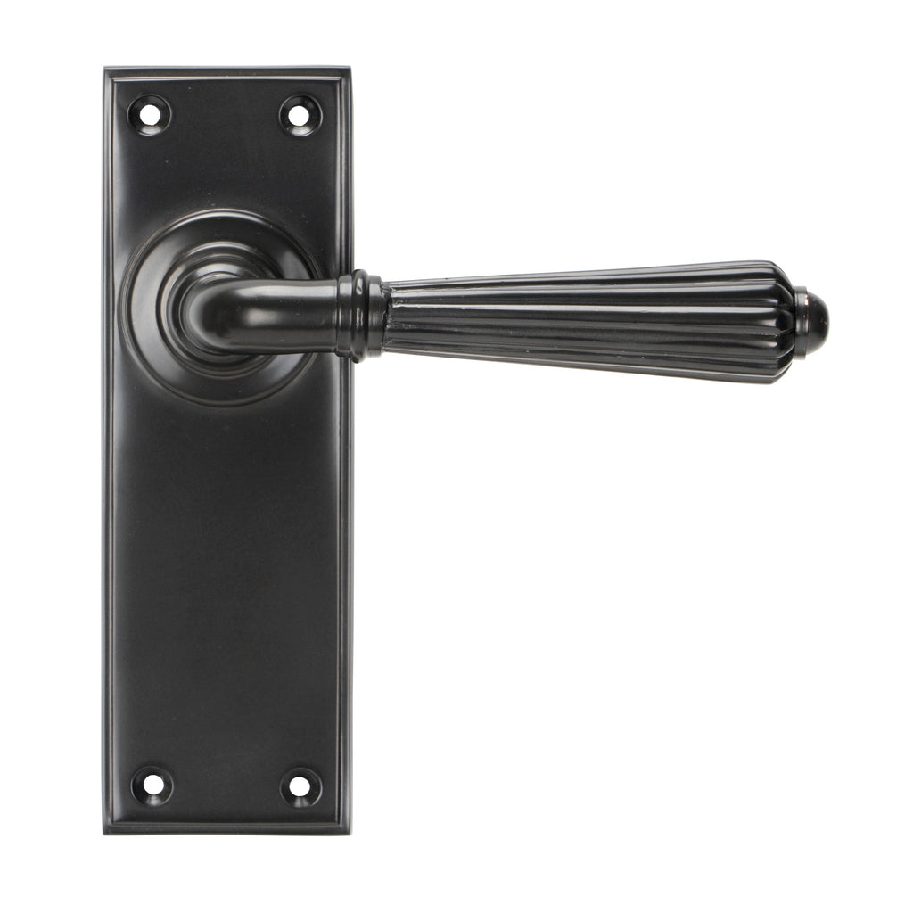Aged Bronze Hinton Lever Latch Set | From The Anvil-Lever Latch-Yester Home