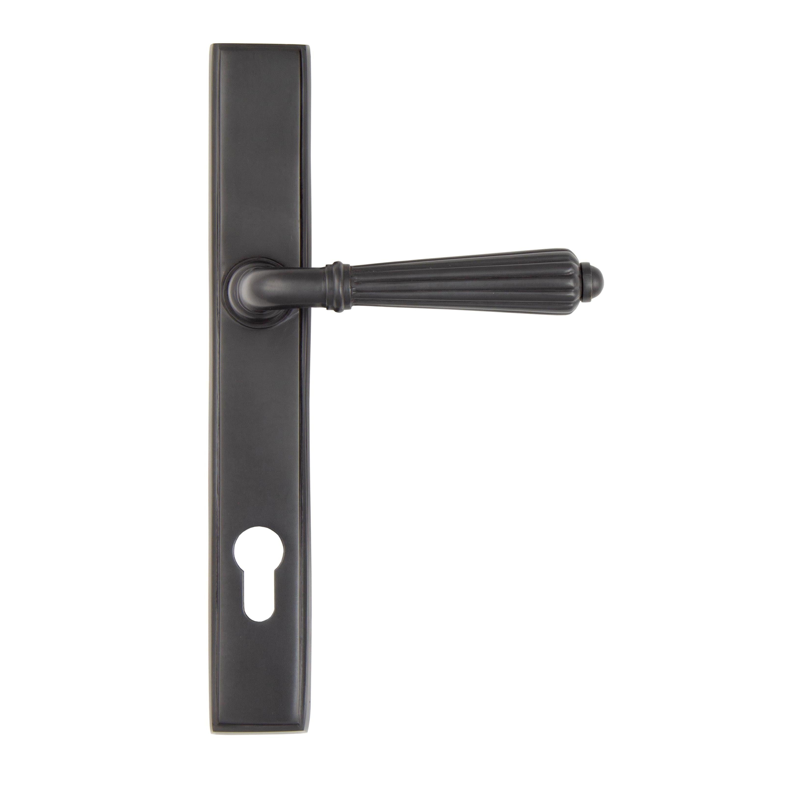 Aged Bronze Hinton Slimline Lever Espag. Lock Set | From The Anvil - Espagnolette - From The Anvil - Yester Home
