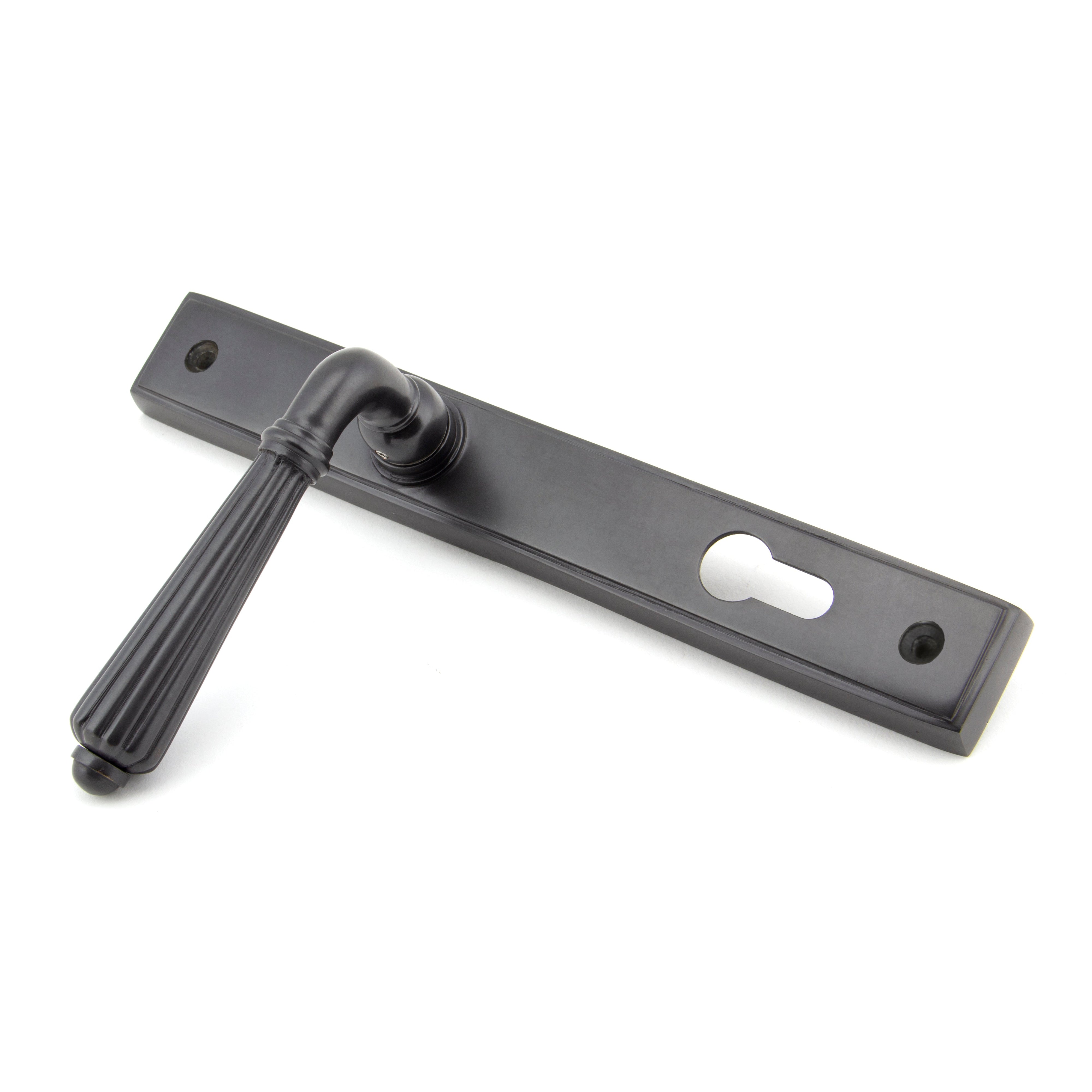 Aged Bronze Hinton Slimline Lever Espag. Lock Set | From The Anvil-Espagnolette-Yester Home