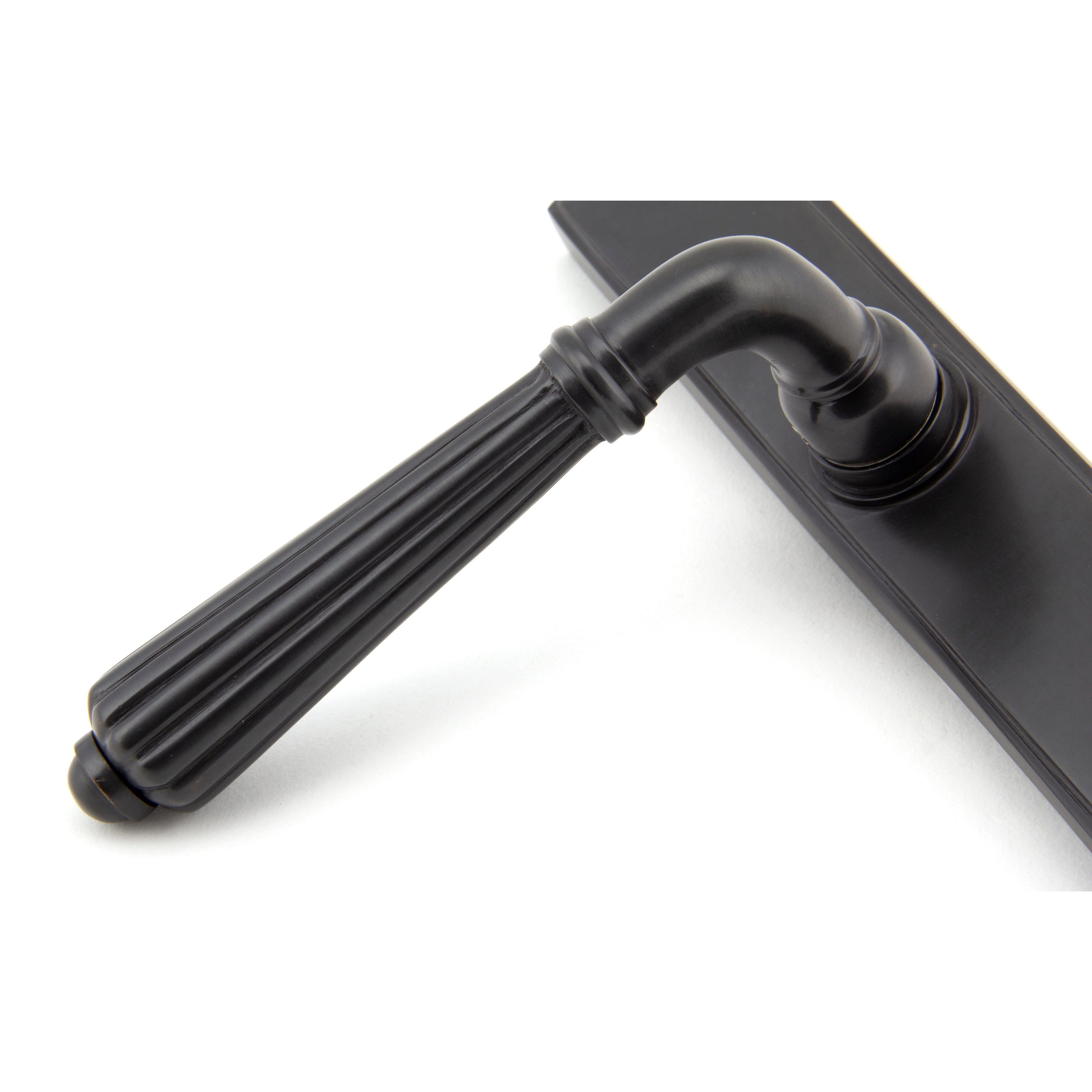 Aged Bronze Hinton Slimline Lever Espag. Lock Set | From The Anvil-Espagnolette-Yester Home