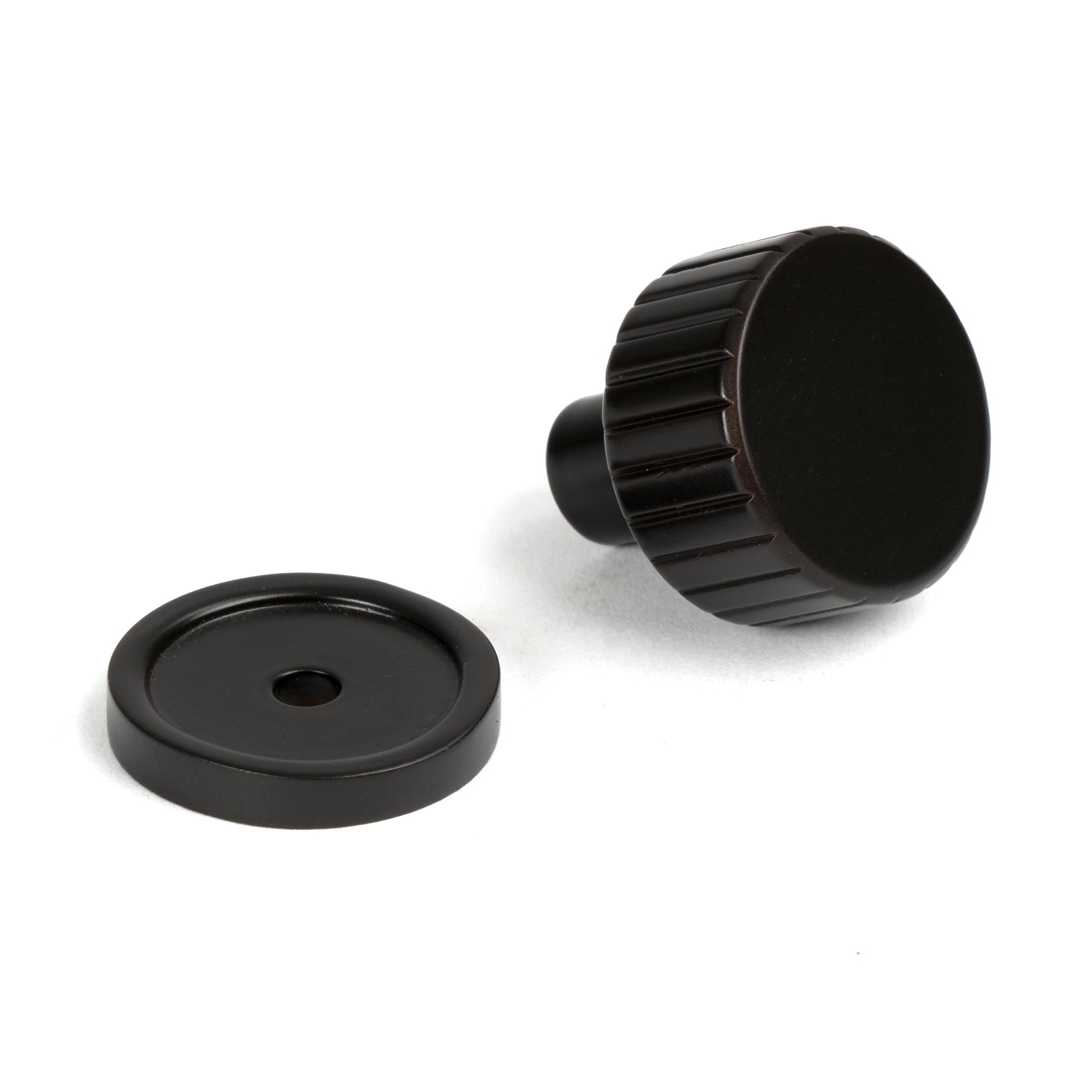 Aged Bronze Judd Cabinet Knob - 25mm (Plain) | From The Anvil-Cabinet Knobs-Yester Home