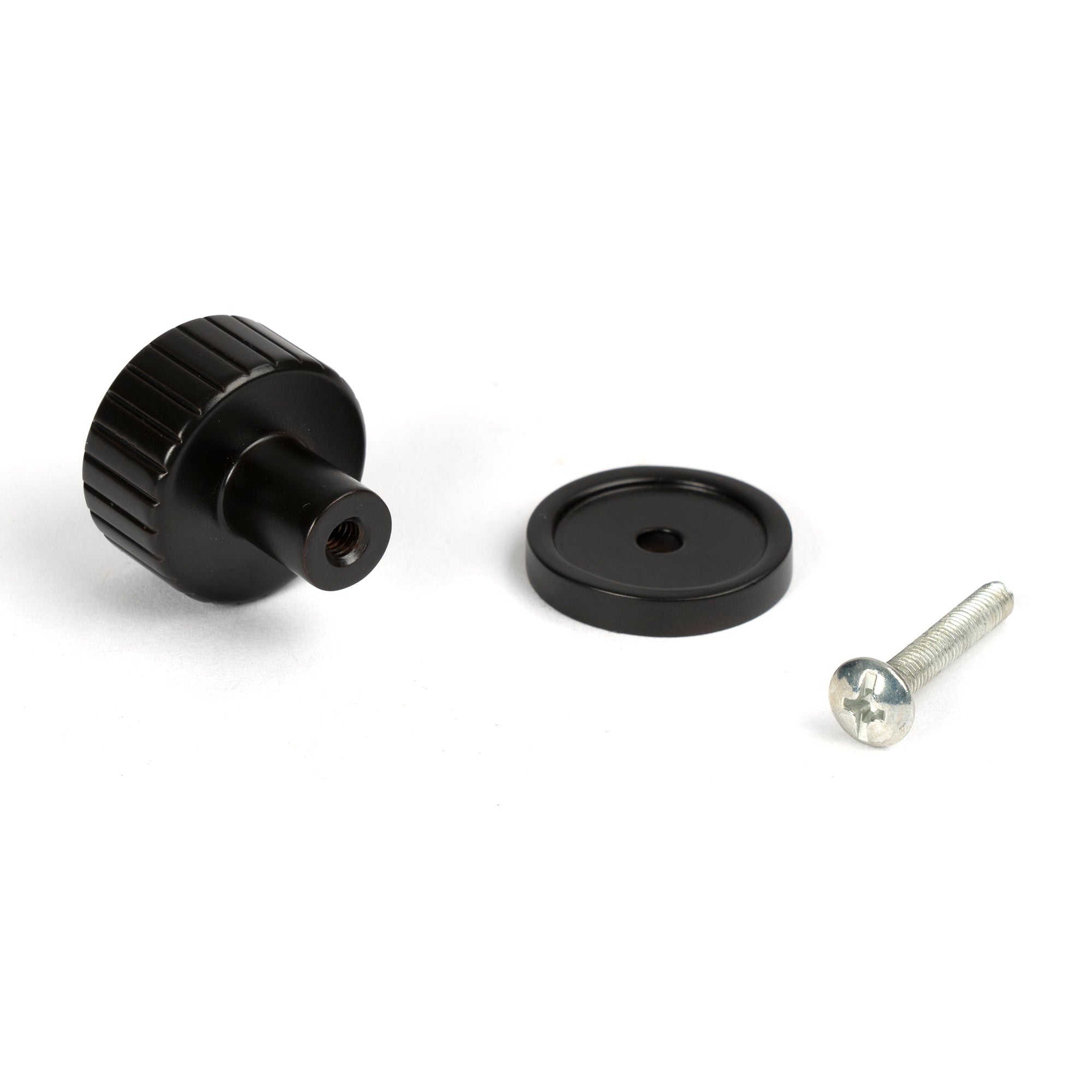 Aged Bronze Judd Cabinet Knob - 25mm (Plain) | From The Anvil-Cabinet Knobs-Yester Home