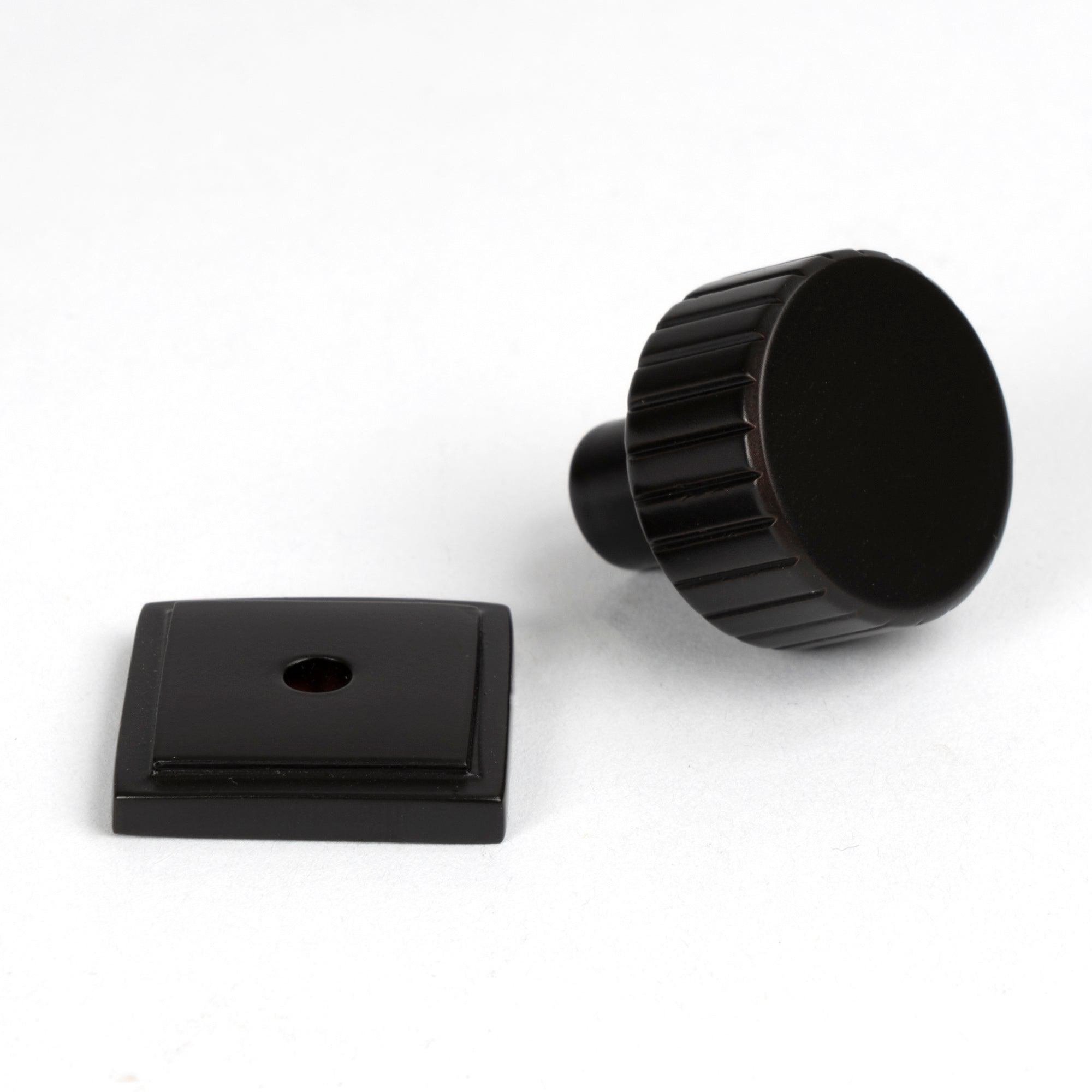 Aged Bronze Judd Cabinet Knob - 25mm (Square) | From The Anvil-Cabinet Knobs-Yester Home