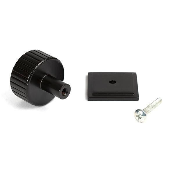 Aged Bronze Judd Cabinet Knob - 32mm (Square) | From The Anvil-Cabinet Knobs-Yester Home