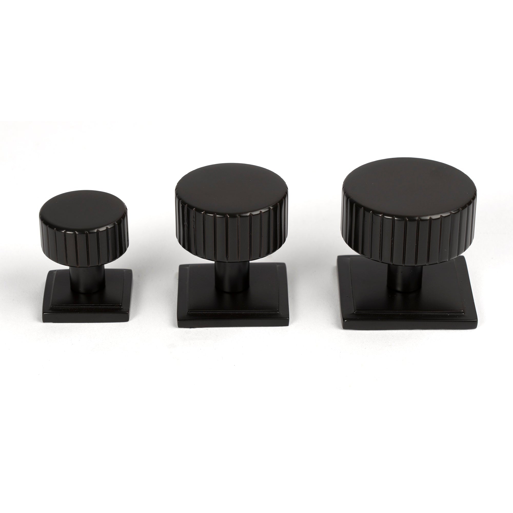 Aged Bronze Judd Cabinet Knob - 32mm (Square) | From The Anvil-Cabinet Knobs-Yester Home