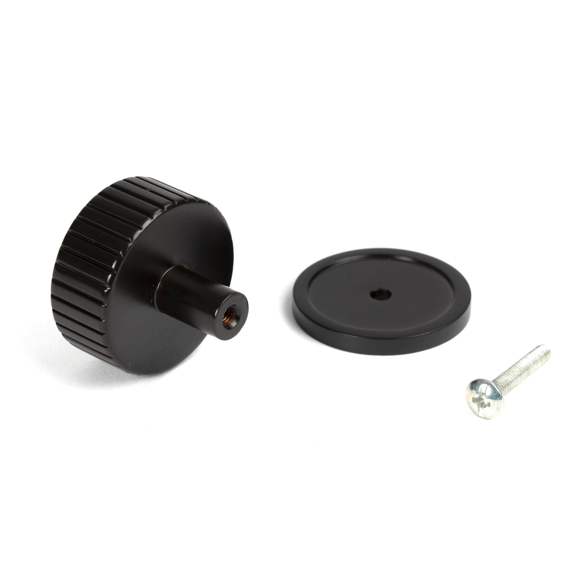Aged Bronze Judd Cabinet Knob - 38mm (Plain) | From The Anvil-Cabinet Knobs-Yester Home