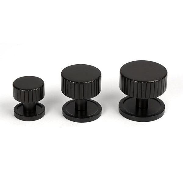 Aged Bronze Judd Cabinet Knob - 38mm (Plain) | From The Anvil-Cabinet Knobs-Yester Home