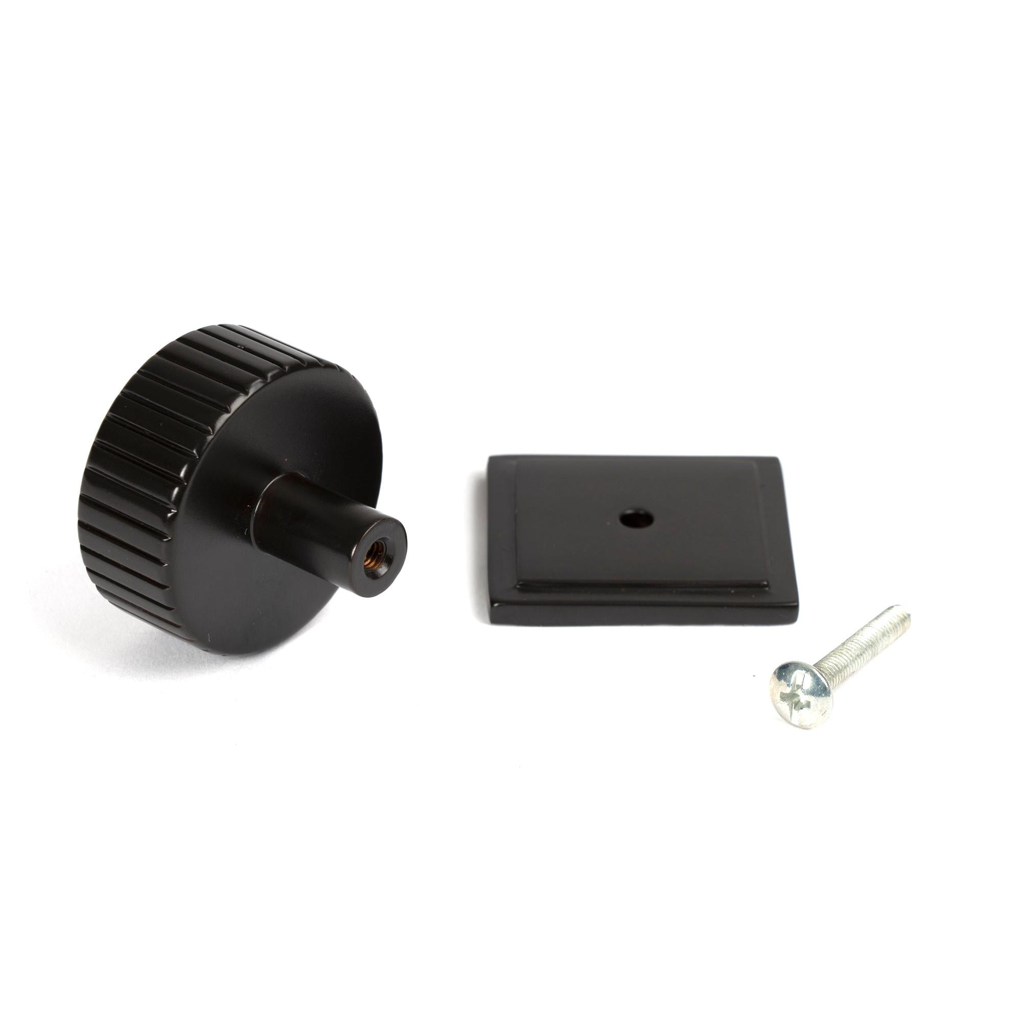 Aged Bronze Judd Cabinet Knob - 38mm (Square) | From The Anvil - Cabinet Knobs - From The Anvil - Yester Home