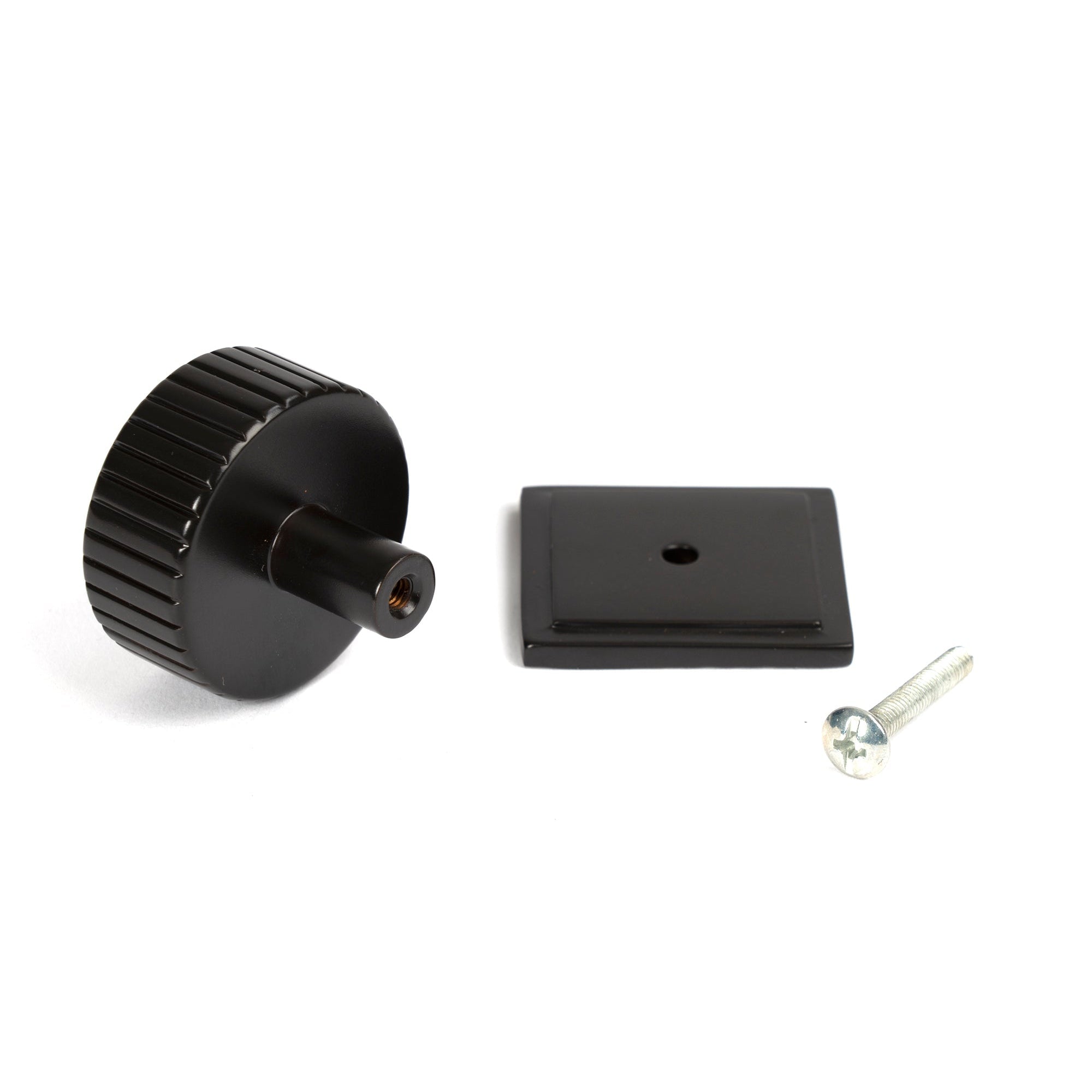 Aged Bronze Judd Cabinet Knob - 38mm (Square) | From The Anvil-Cabinet Knobs-Yester Home