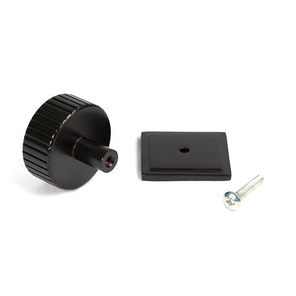 Aged Bronze Judd Cabinet Knob - 38mm (Square) | From The Anvil-Cabinet Knobs-Yester Home