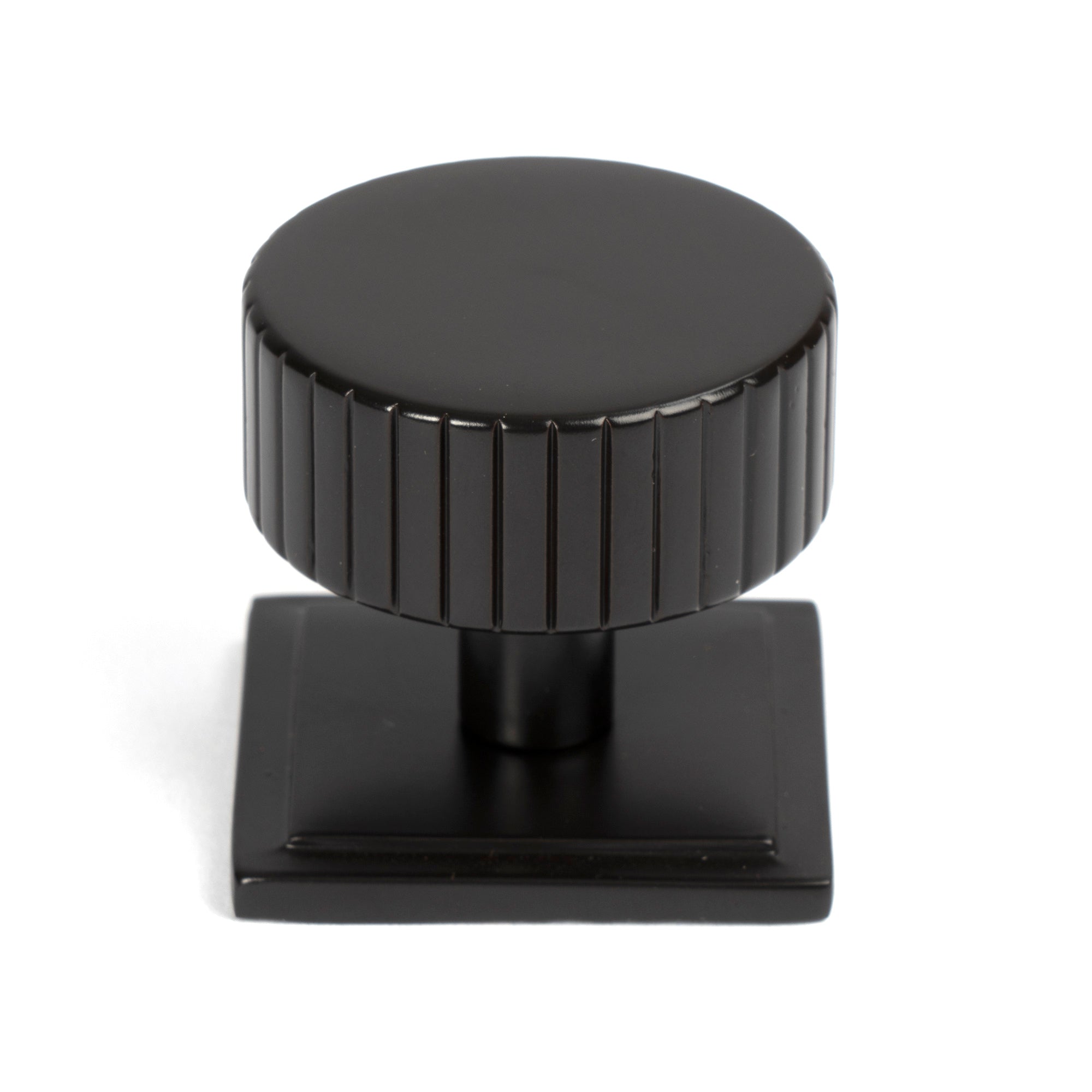 Aged Bronze Judd Cabinet Knob - 38mm (Square) | From The Anvil-Cabinet Knobs-Yester Home
