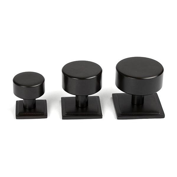 Aged Bronze Kelso Cabinet Knob - 32mm (Square) | From The Anvil-Cabinet Knobs-Yester Home