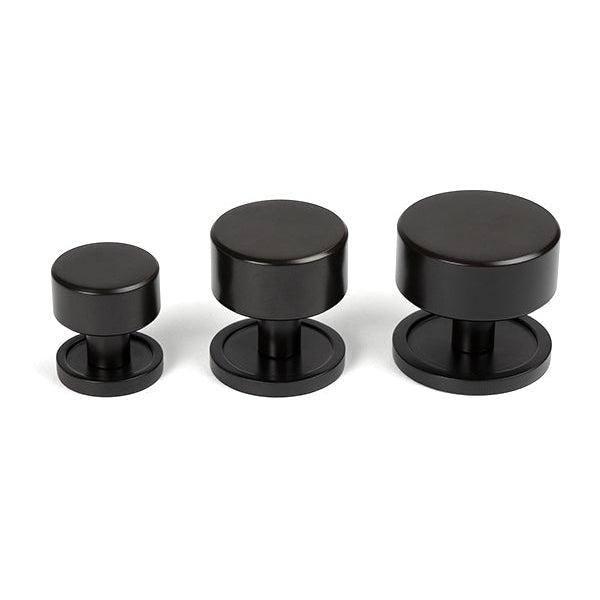 Aged Bronze Kelso Cabinet Knob - 38mm (Plain) | From The Anvil-Cabinet Knobs-Yester Home