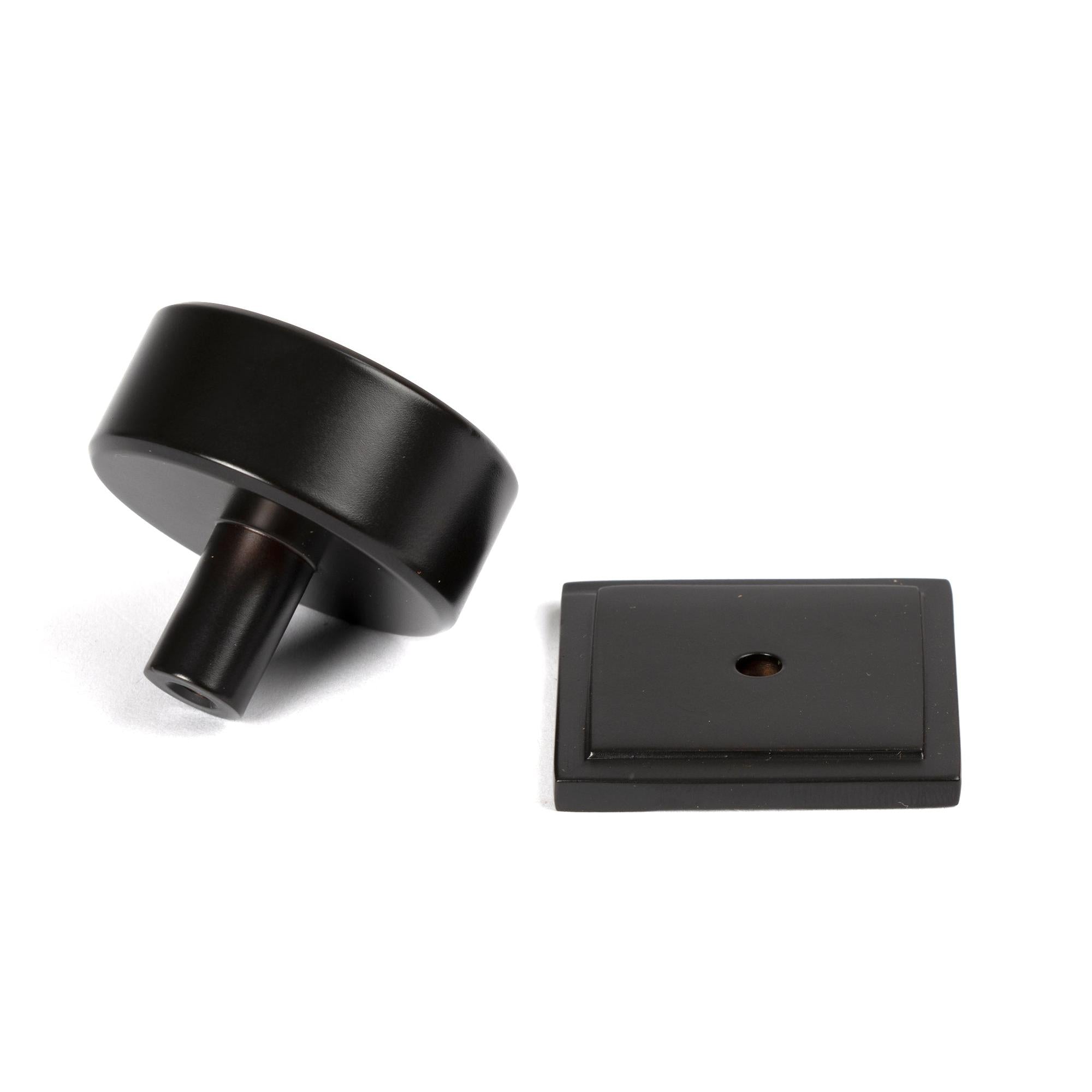 Aged Bronze Kelso Cabinet Knob - 38mm (Square) | From The Anvil - Cabinet Knobs - From The Anvil - Yester Home