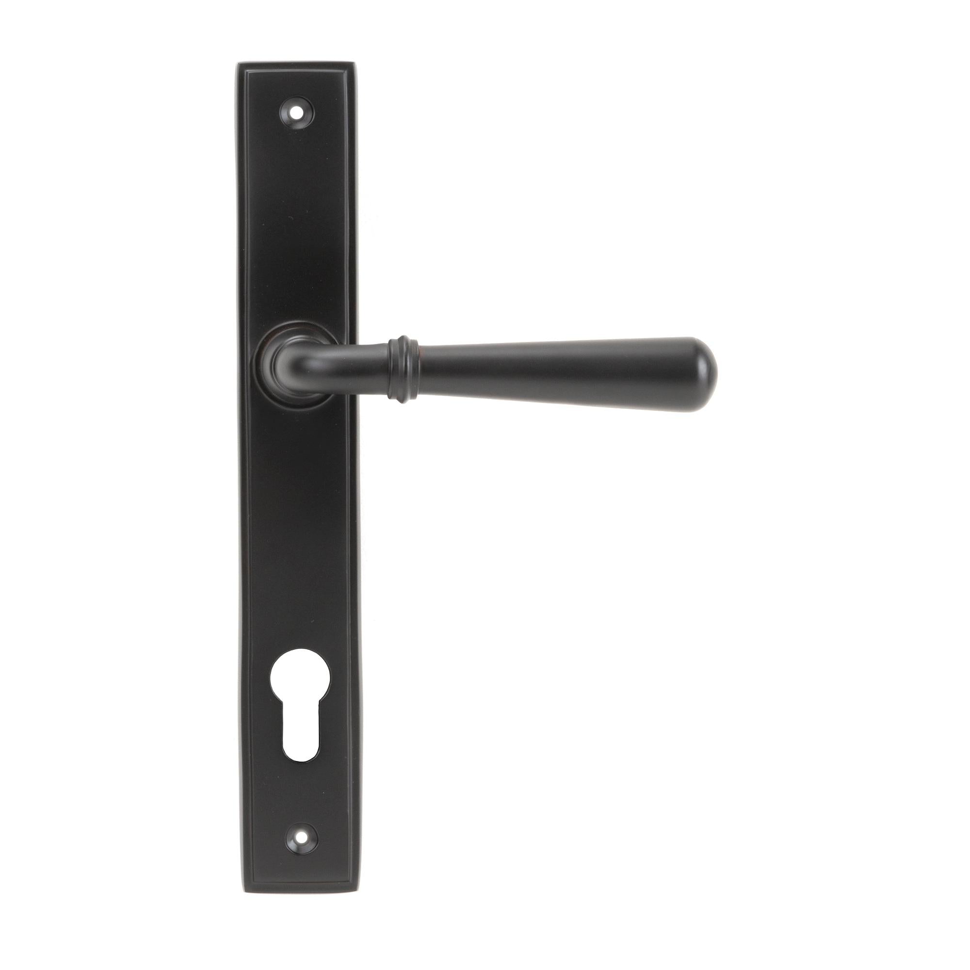 Aged Bronze Newbury Slimline Lever Espag. Lock Set | From The Anvil - Espagnolette - From The Anvil - Yester Home