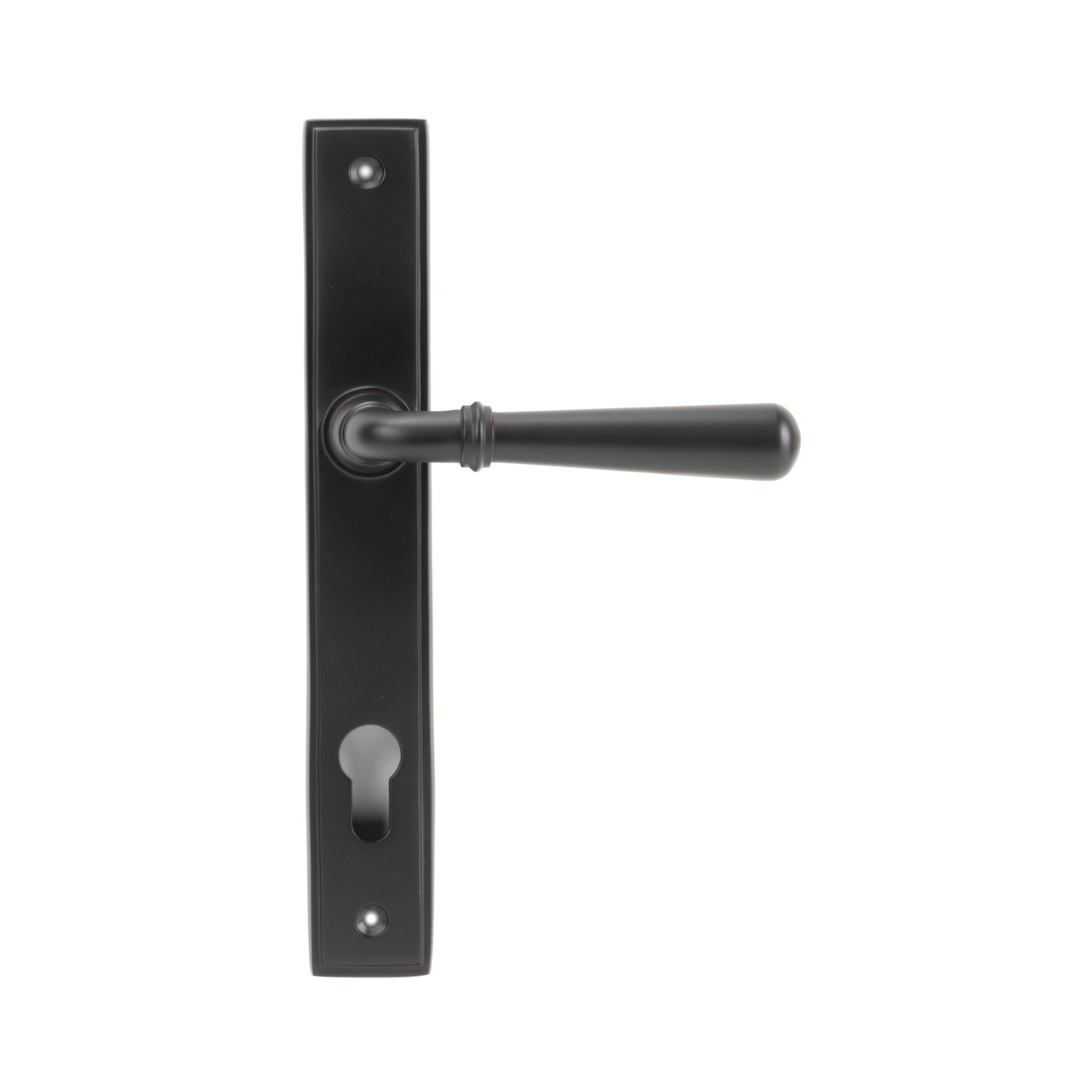 Aged Bronze Newbury Slimline Lever Espag. Lock Set | From The Anvil-Espagnolette-Yester Home