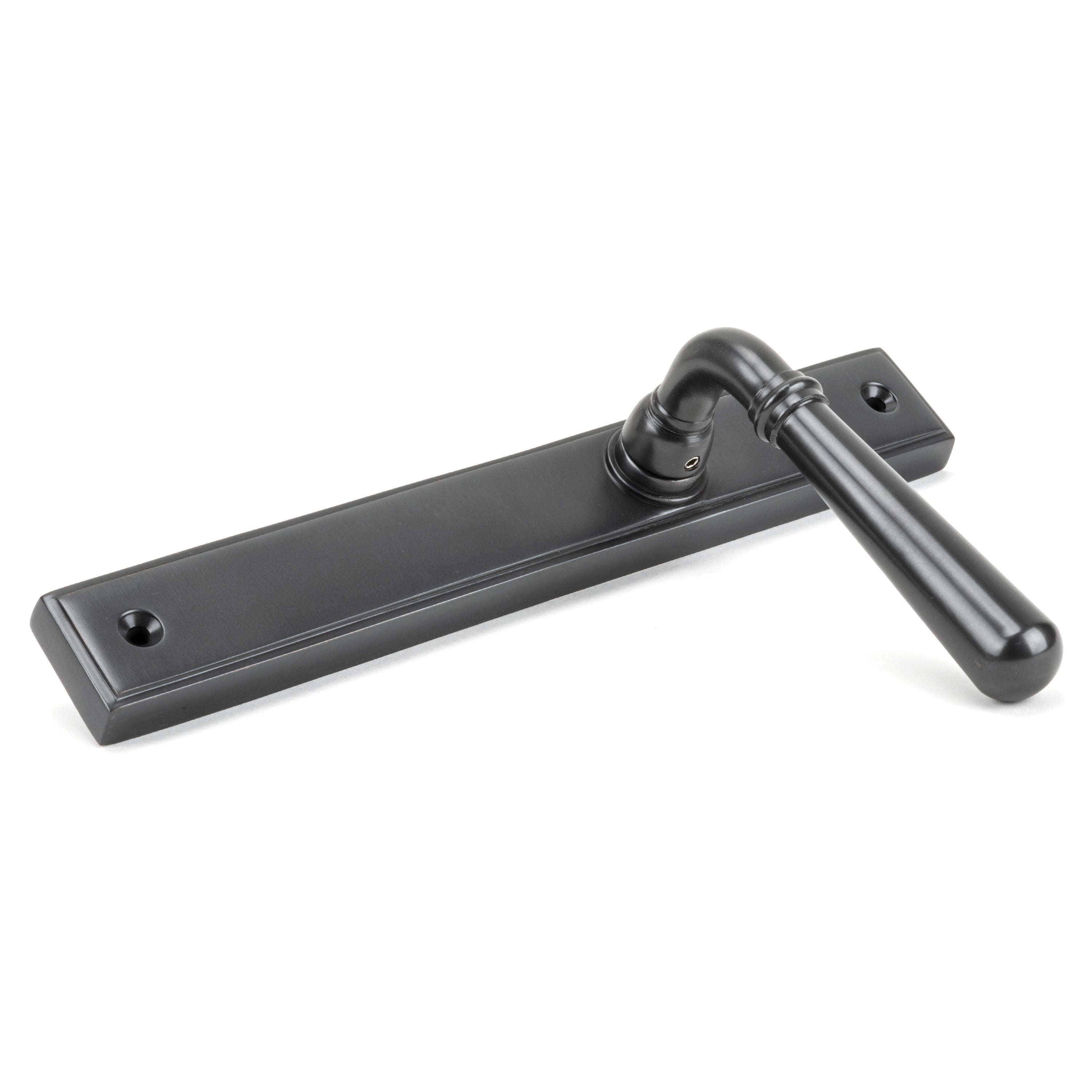 Aged Bronze Newbury Slimline Lever Latch Set | From The Anvil-Espagnolette-Yester Home