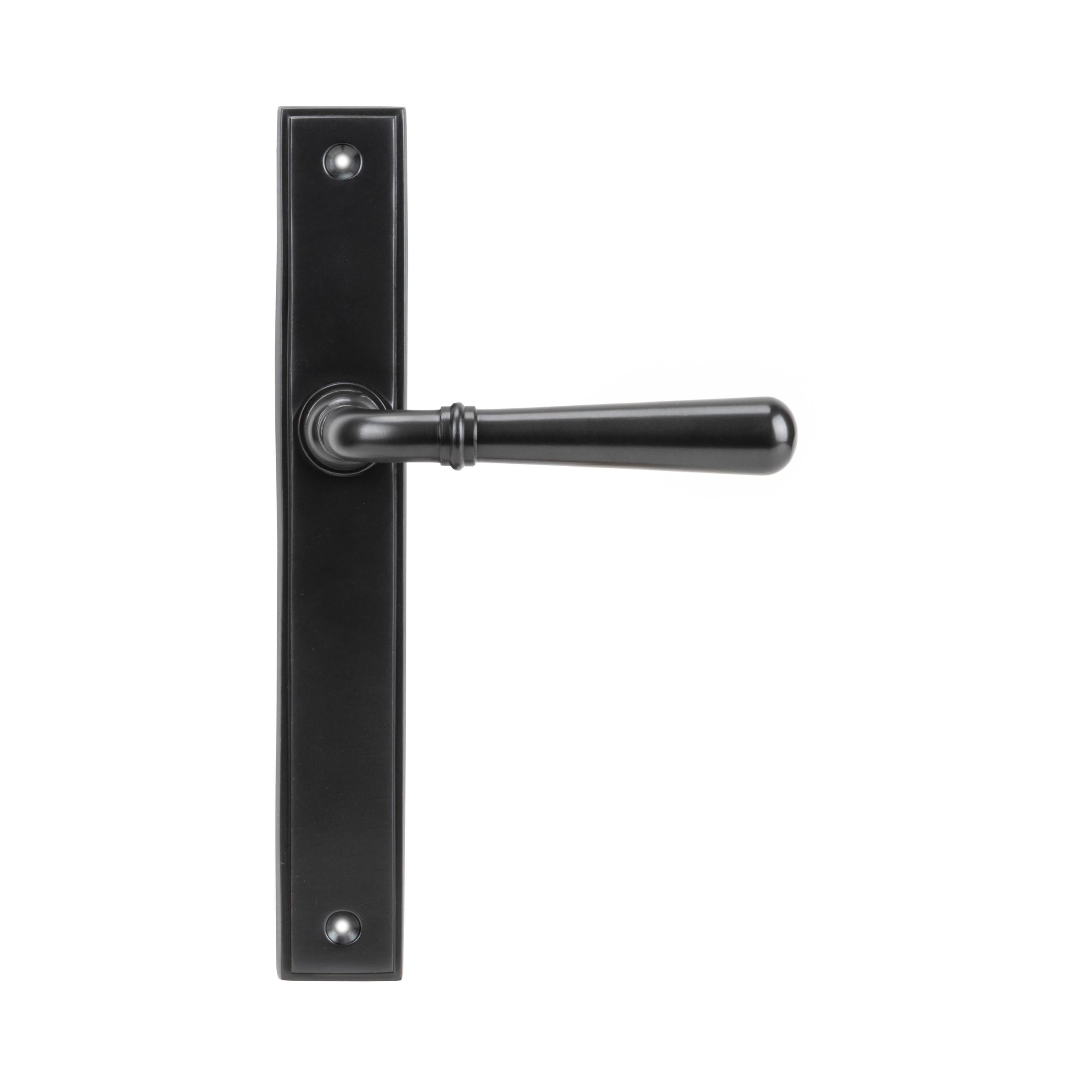 Aged Bronze Newbury Slimline Lever Latch Set | From The Anvil - Espagnolette - From The Anvil - Yester Home