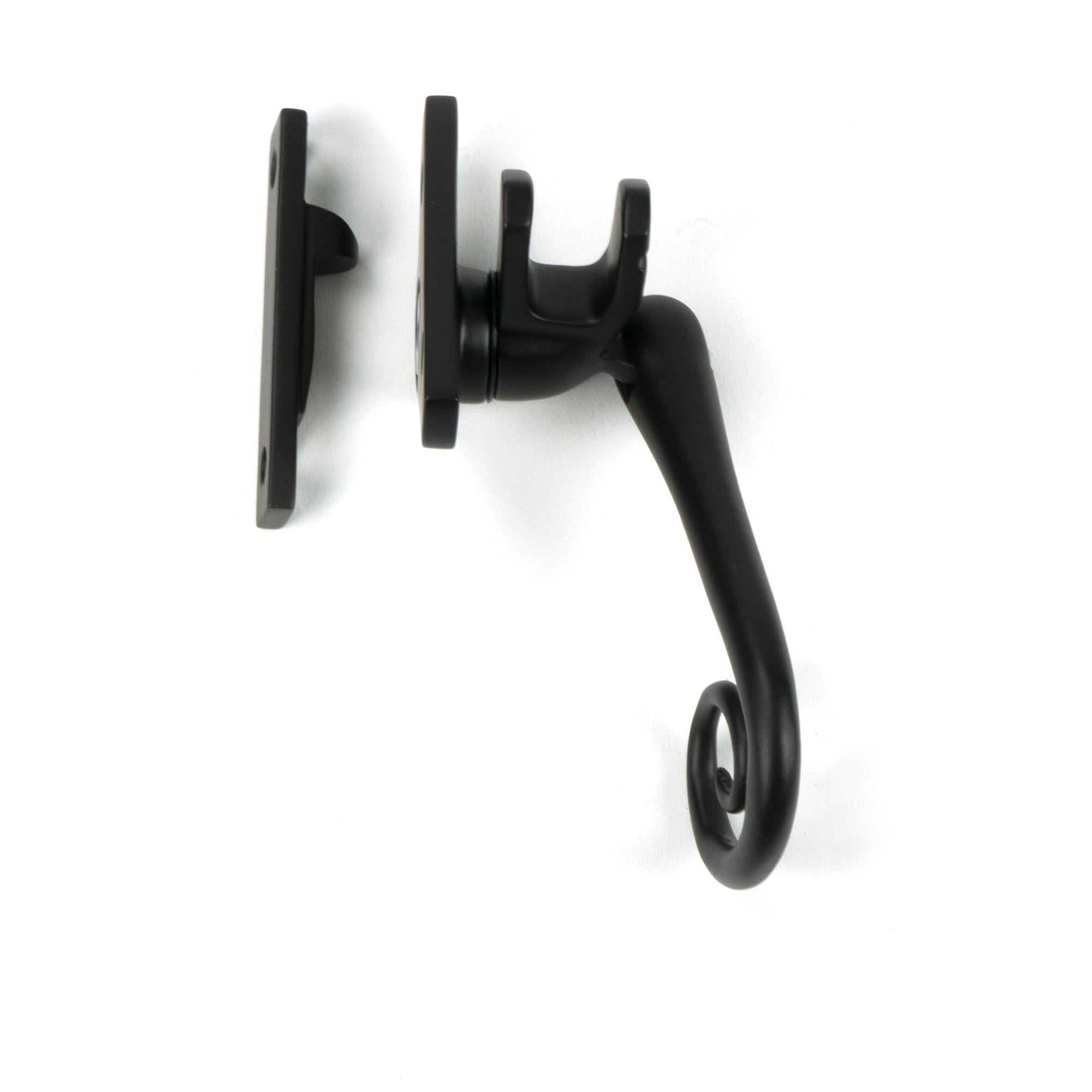 Aged Bronze Night-Vent Locking Monkeytail Fastener (Steel Window) - Locking Fasteners - From The Anvil - Yester Home