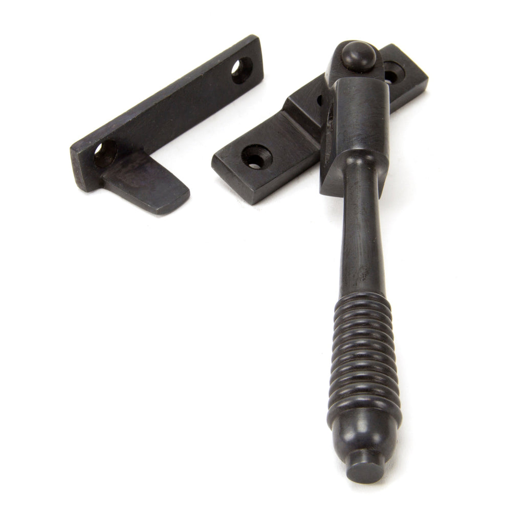 Aged Bronze Night-Vent Locking Reeded Fastener | From The Anvil-Night-Vent Fasteners-Yester Home