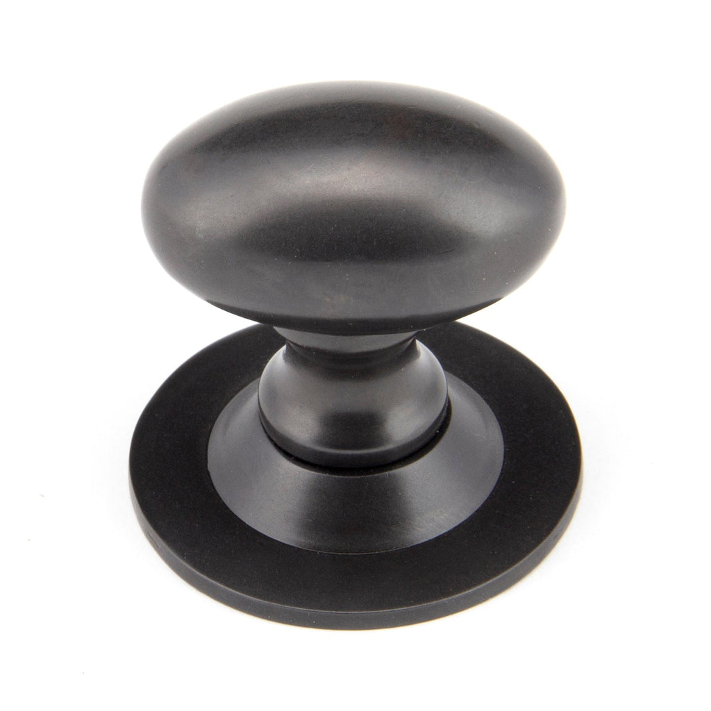 Aged Bronze Oval Cabinet Knob 33mm | From The Anvil-Cabinet Knobs-Yester Home