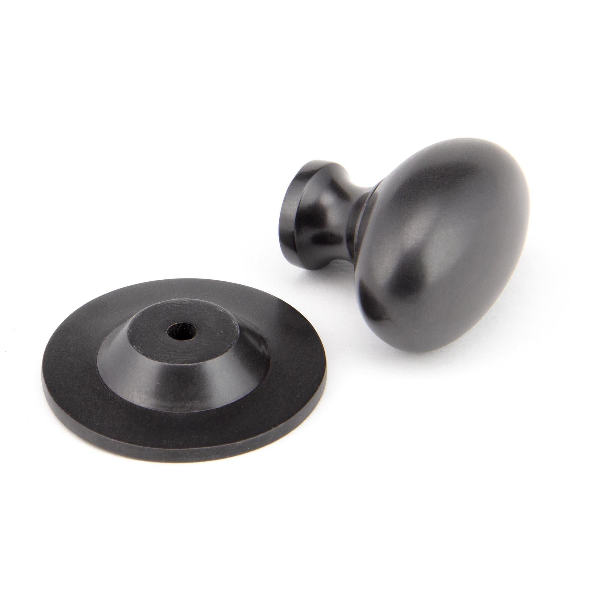 Aged Bronze Oval Cabinet Knob 40mm | From The Anvil - Cabinet Knobs - From The Anvil - Yester Home