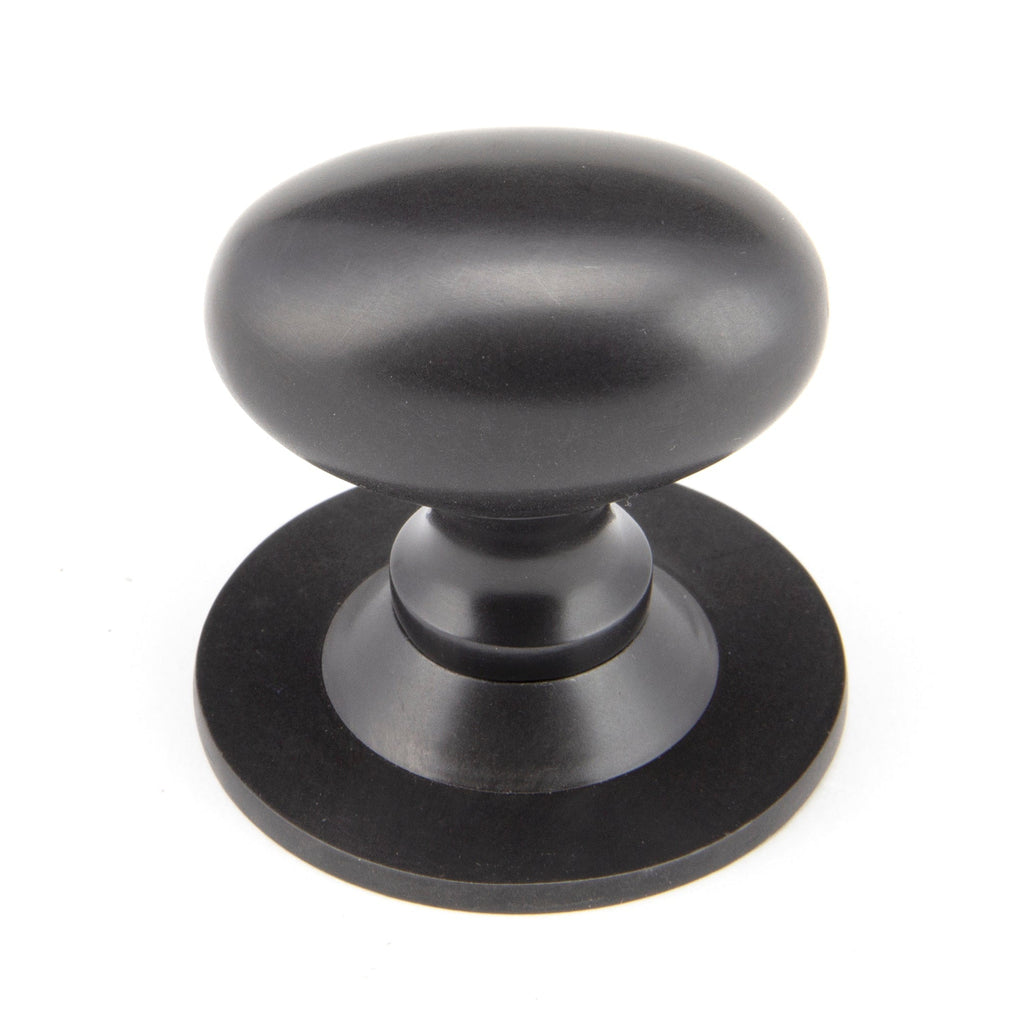 Aged Bronze Oval Cabinet Knob 40mm | From The Anvil-Cabinet Knobs-Yester Home